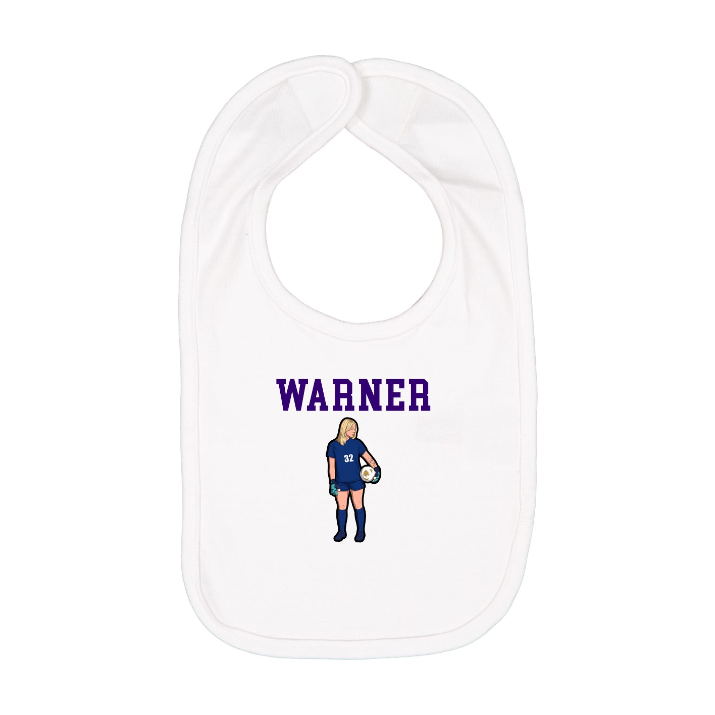 Infant Bib — Shirsey in White