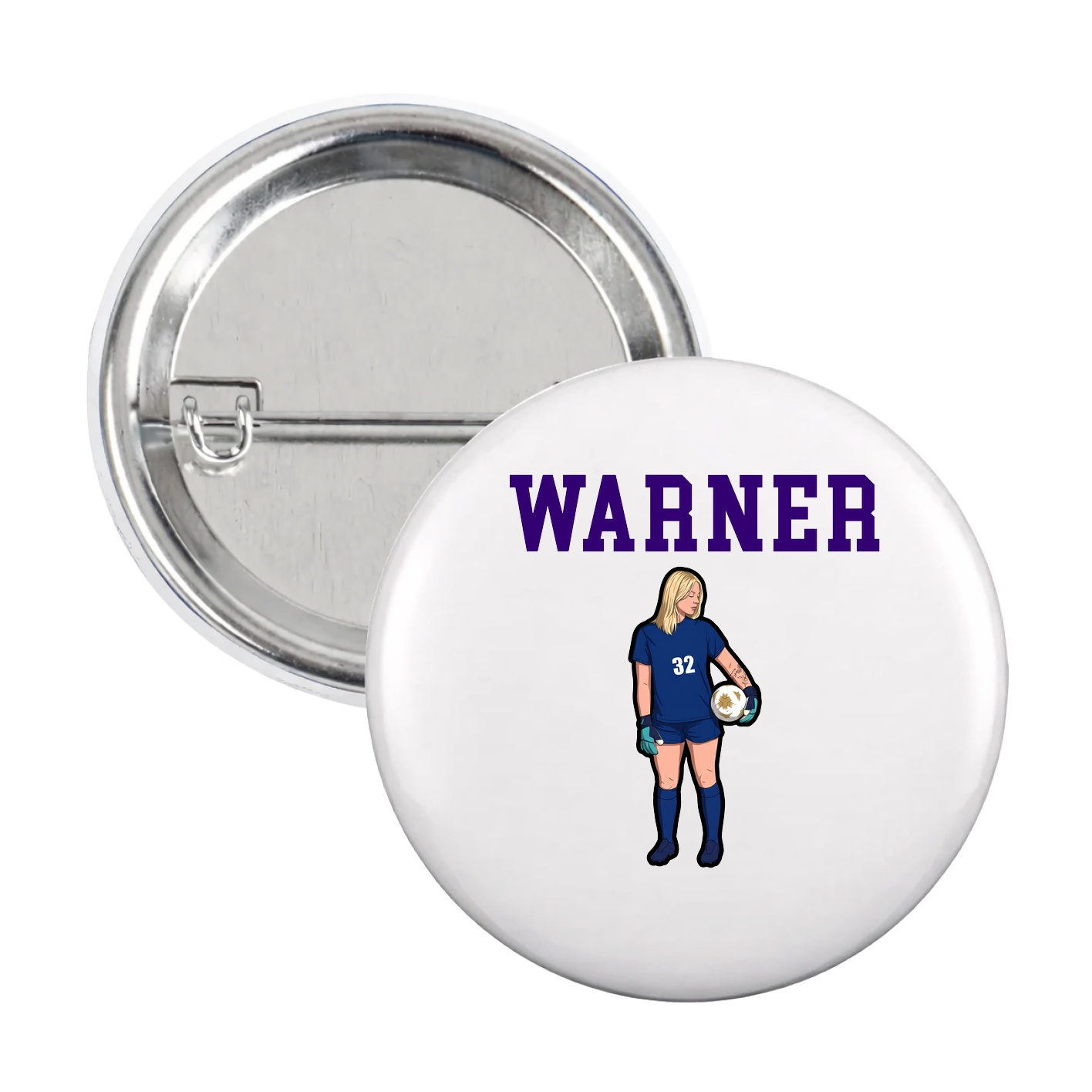 Game Day Button — Shirsey in White