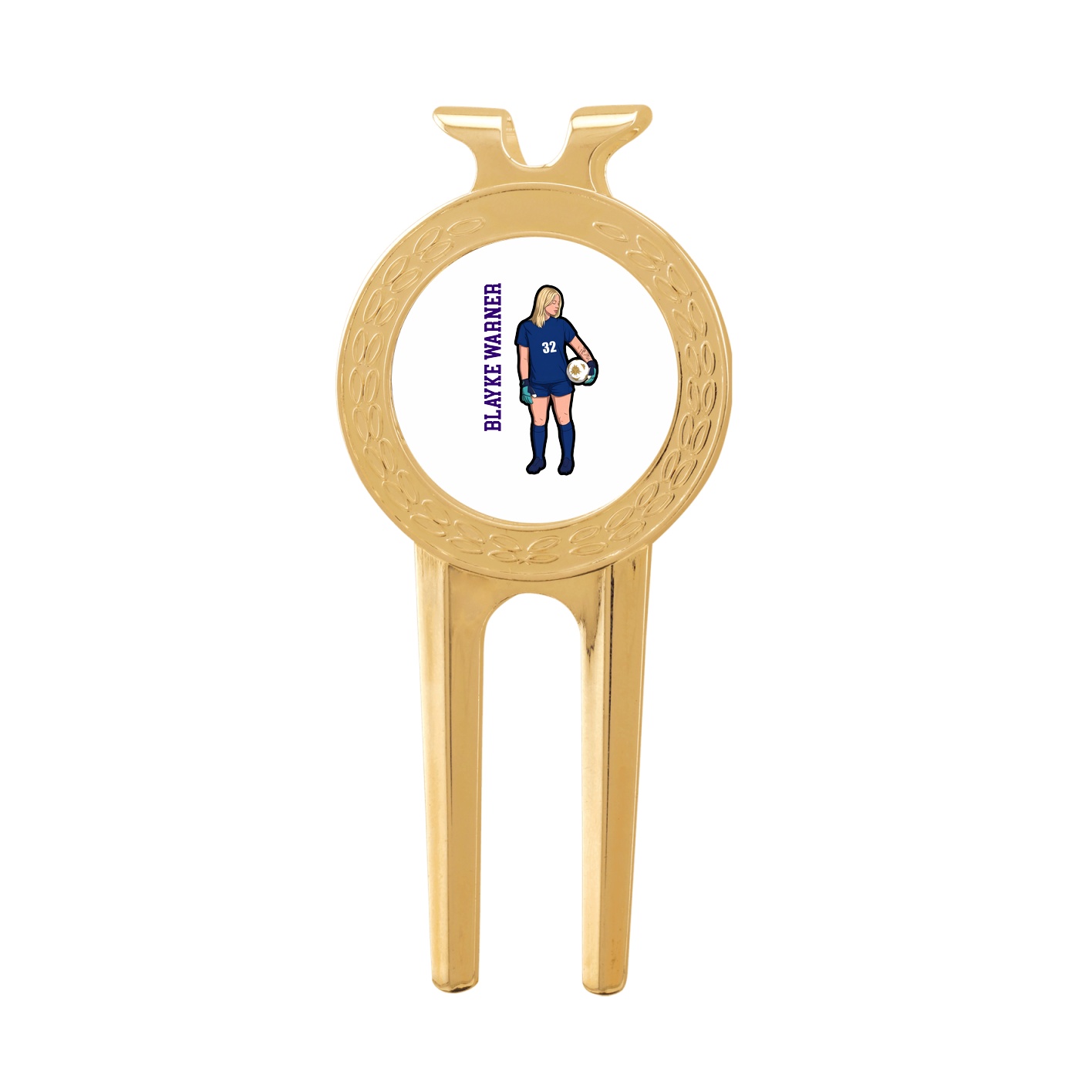 Divot Tool with Ball Marker — Name Vertical in Classic