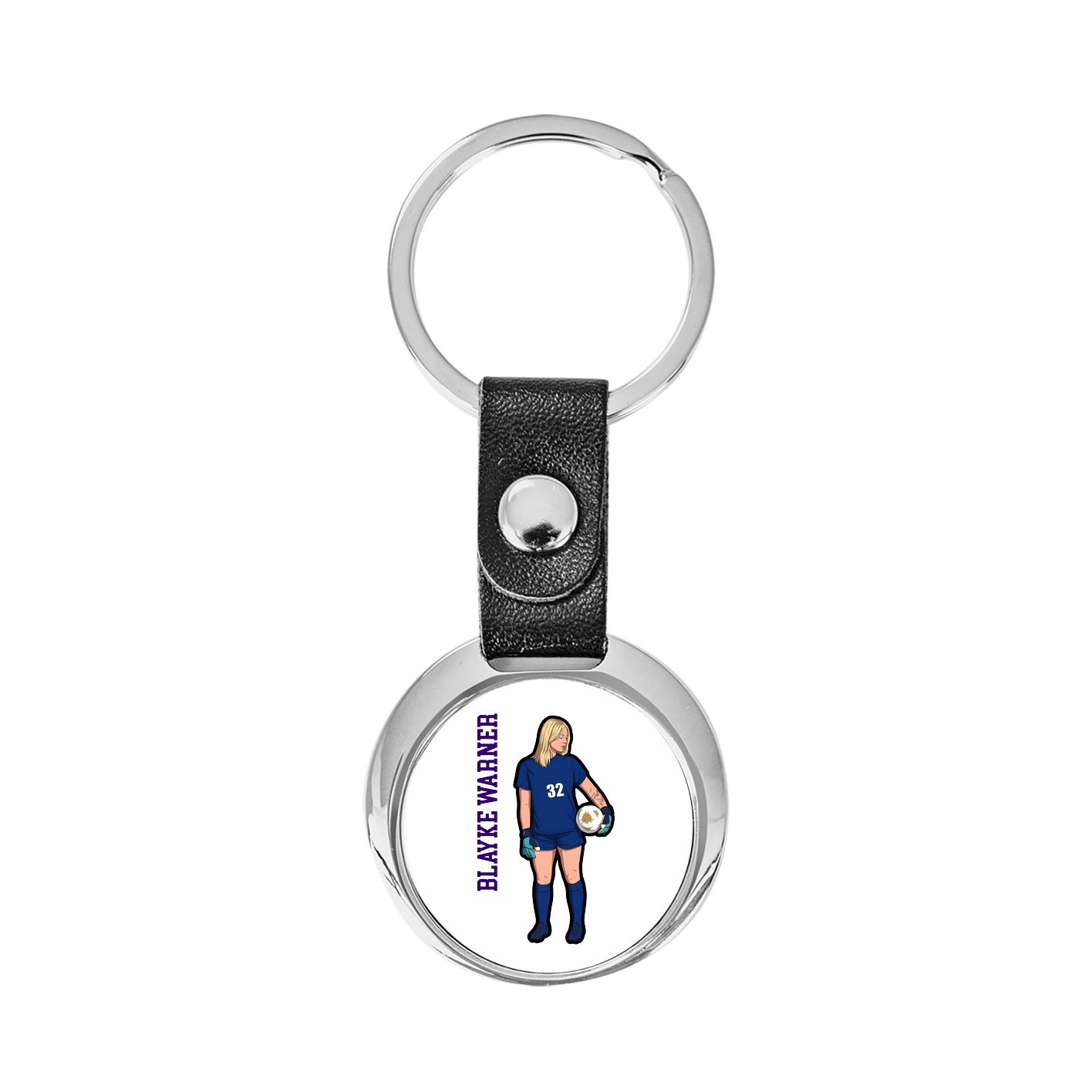 Key Chain — Name Vertical in Classic