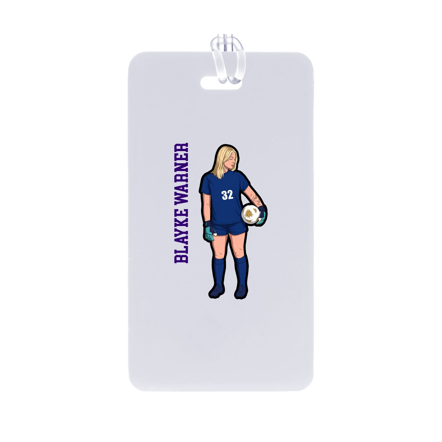 Bag Tag — Name Vertical in Classic