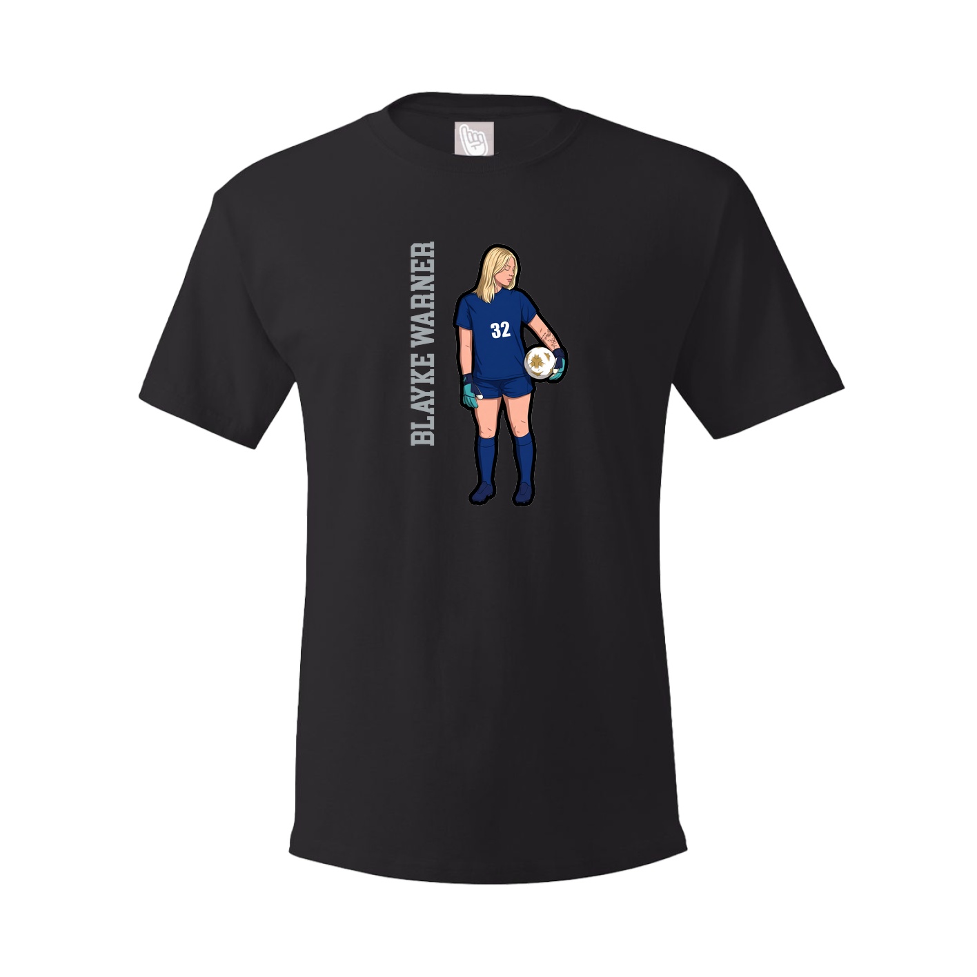 Tee — Name Vertical in Black