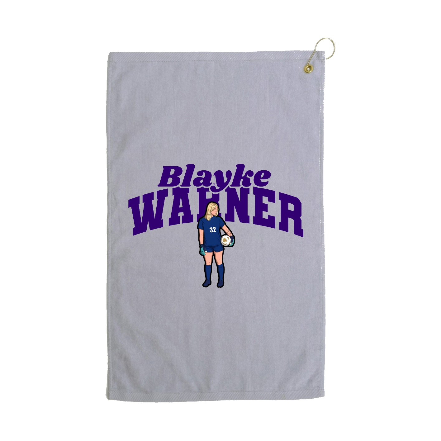 Golf Towel — Signature Arch in Grey