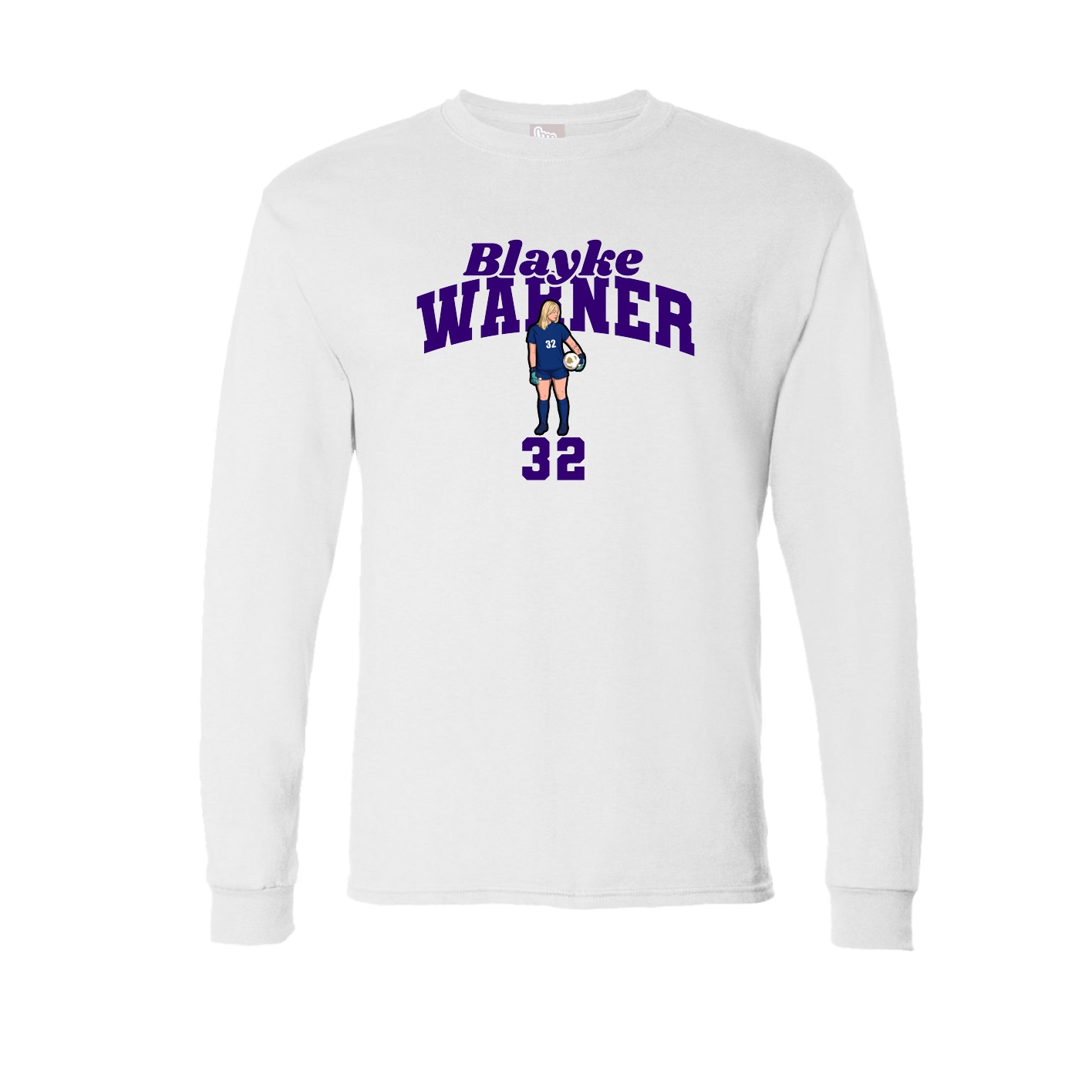 Long Sleeve Tee — Signature Arch in White