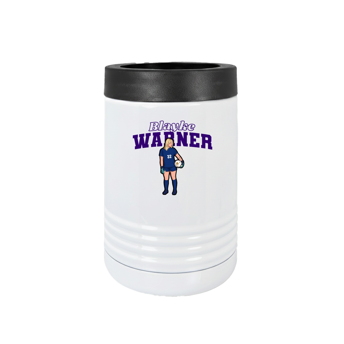 Beverage Holder — Name Arch in White