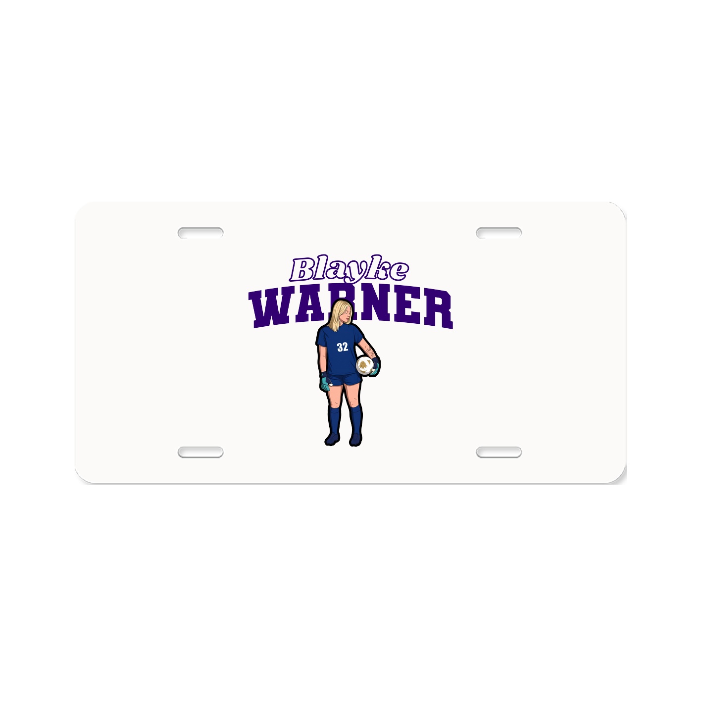 License Plate — Name Arch in Classic