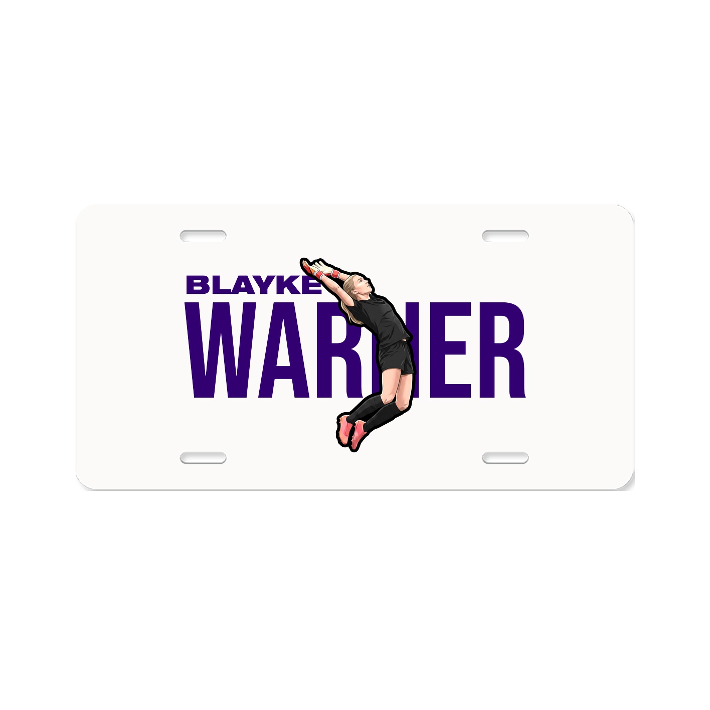 License Plate — Player Name in Classic