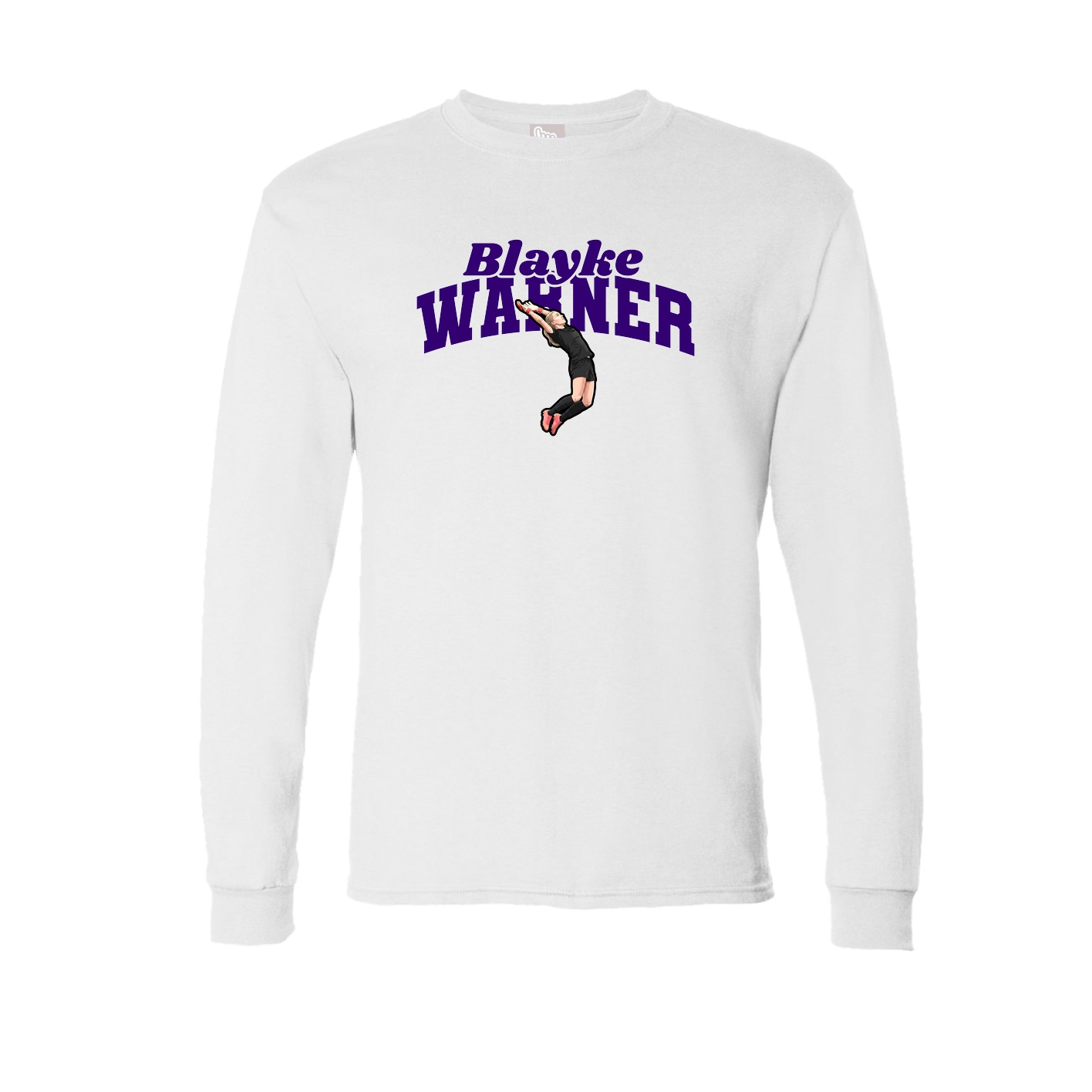 Long Sleeve Tee — Signature Arch in White