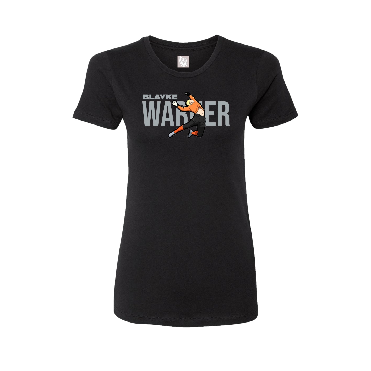 Womens Tee — Player Name in Black