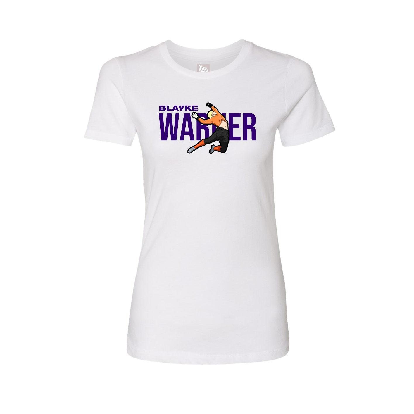 Womens Tee — Player Name in White