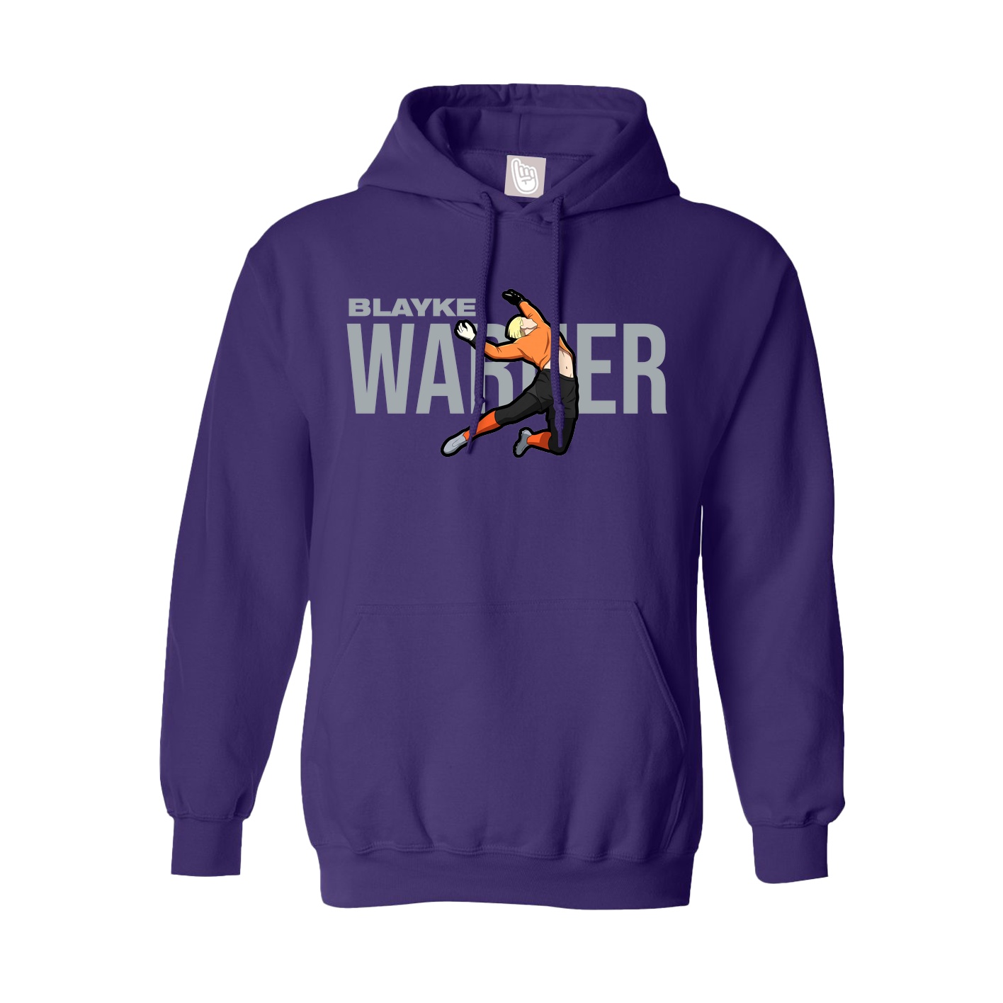 Hoodie — Player Name in Purple