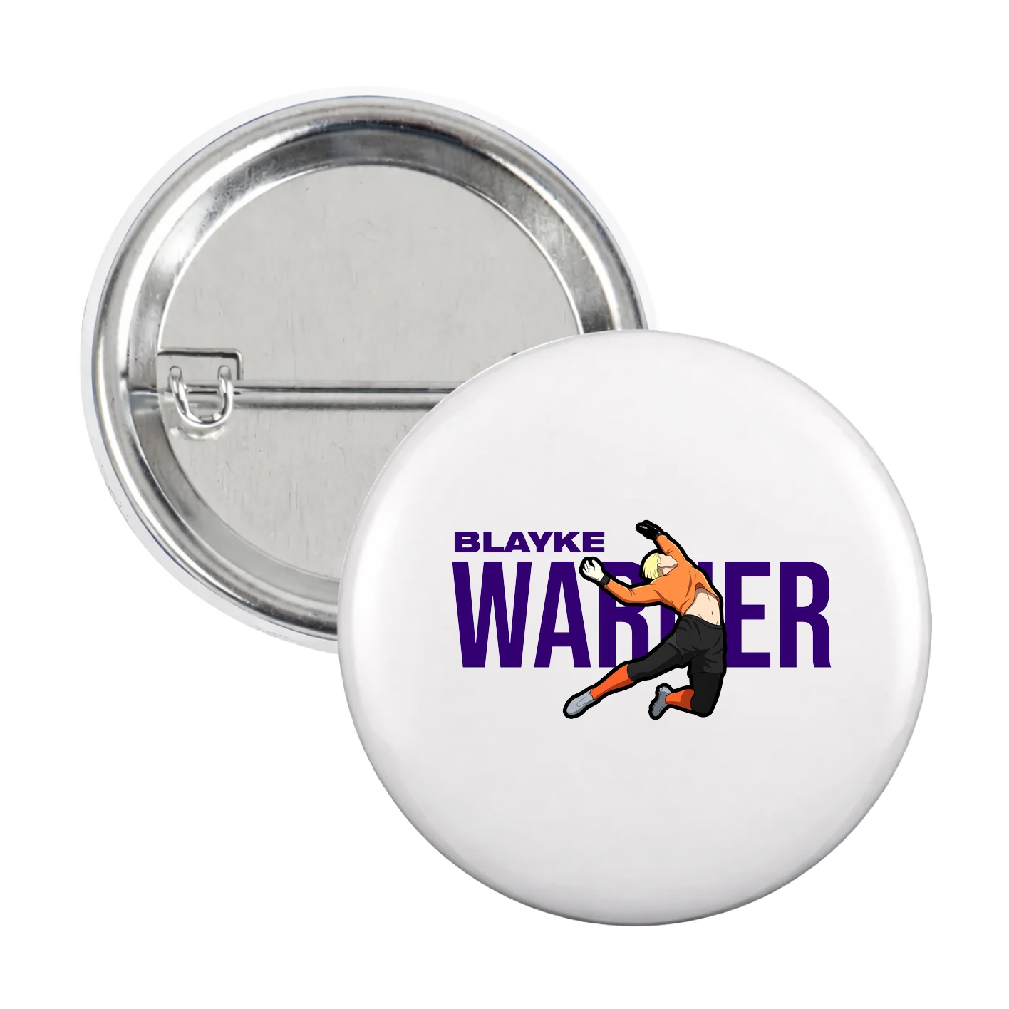 Game Day Button — Player Name in White