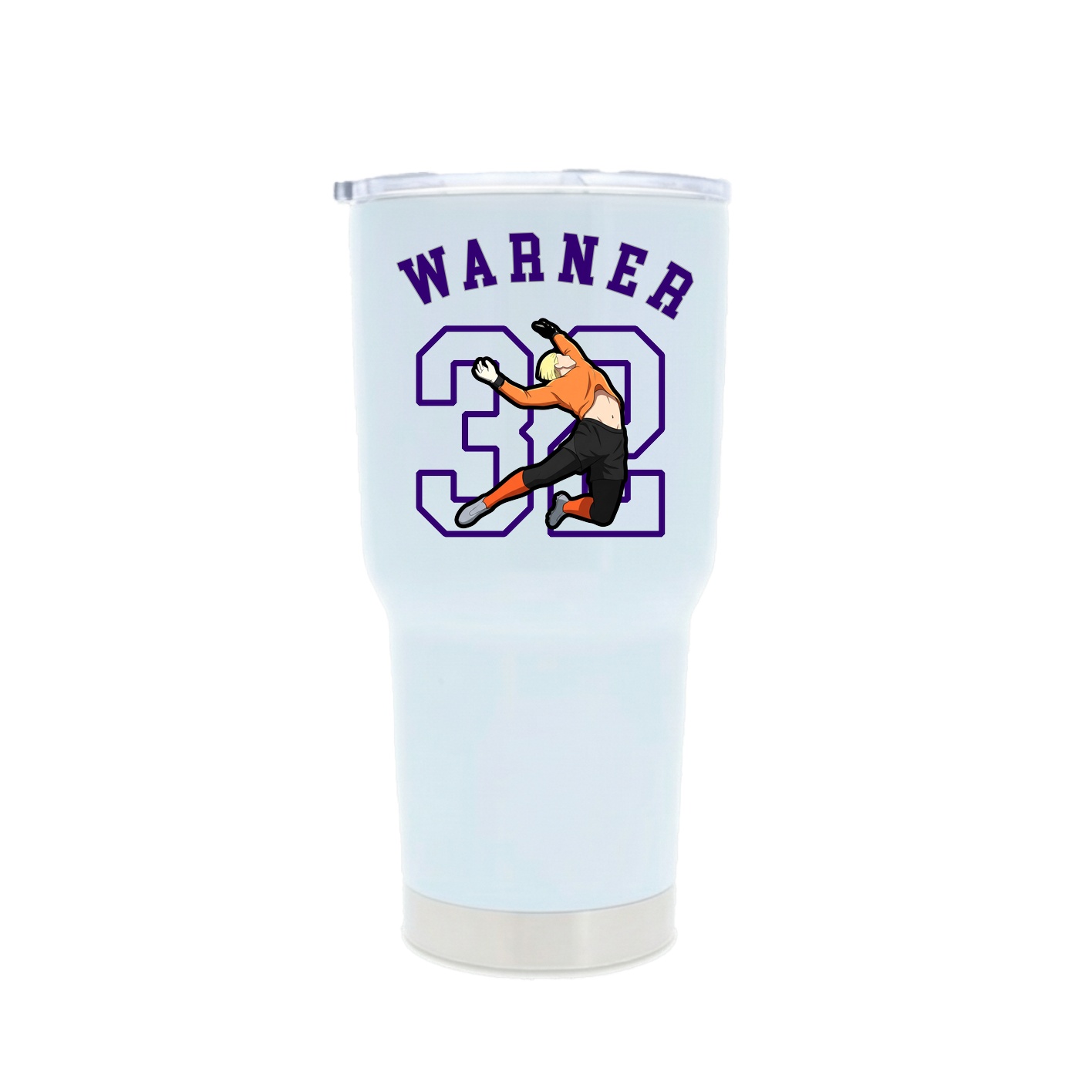 30oz Stainless Steel Tumbler — Shirsey Arch in White