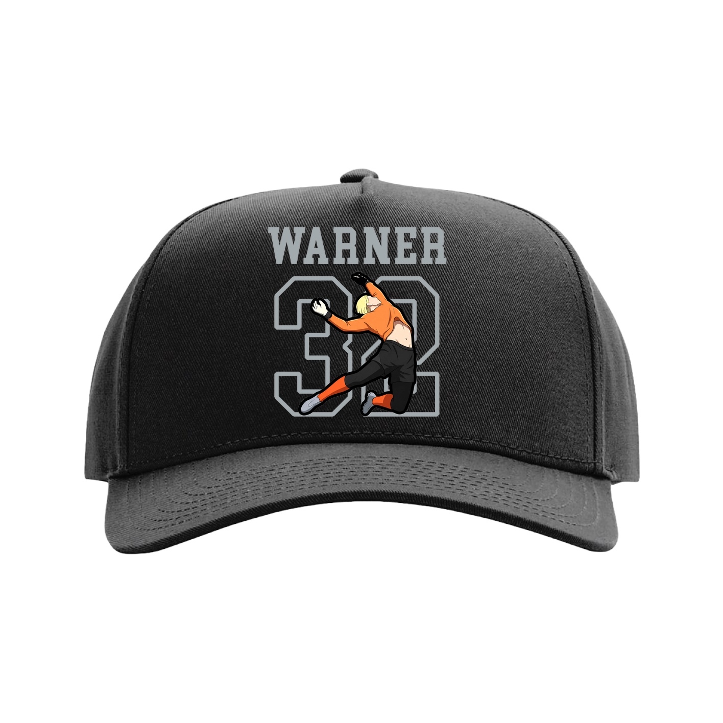Full Fabric Five-Panel Champ Cap — Shirsey in Black