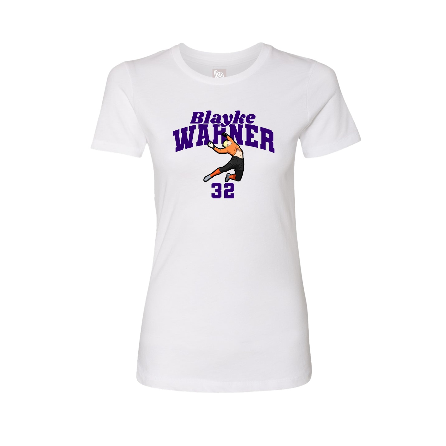 Womens Tee — Signature Arch in White