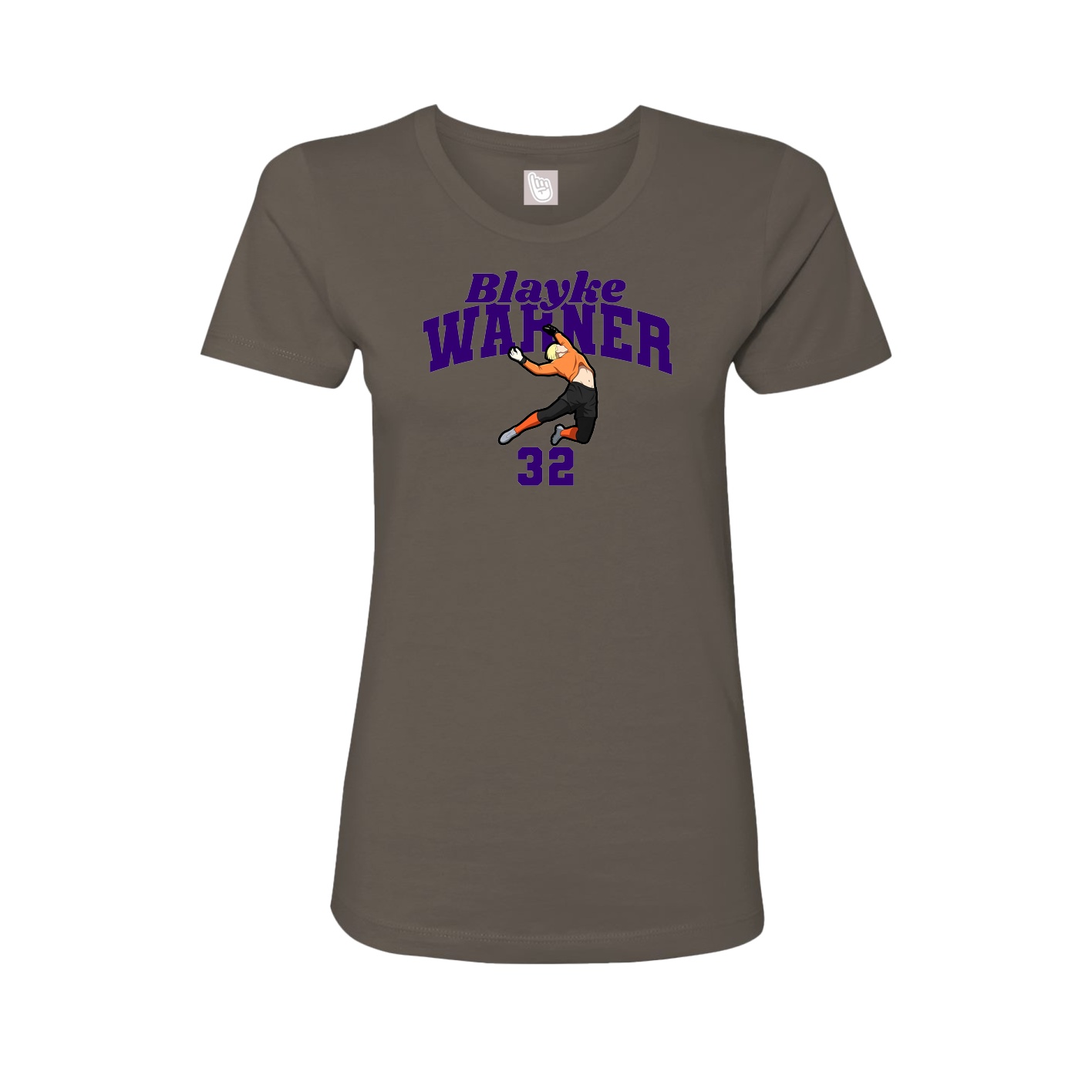 Womens Tee — Signature Arch in Grey