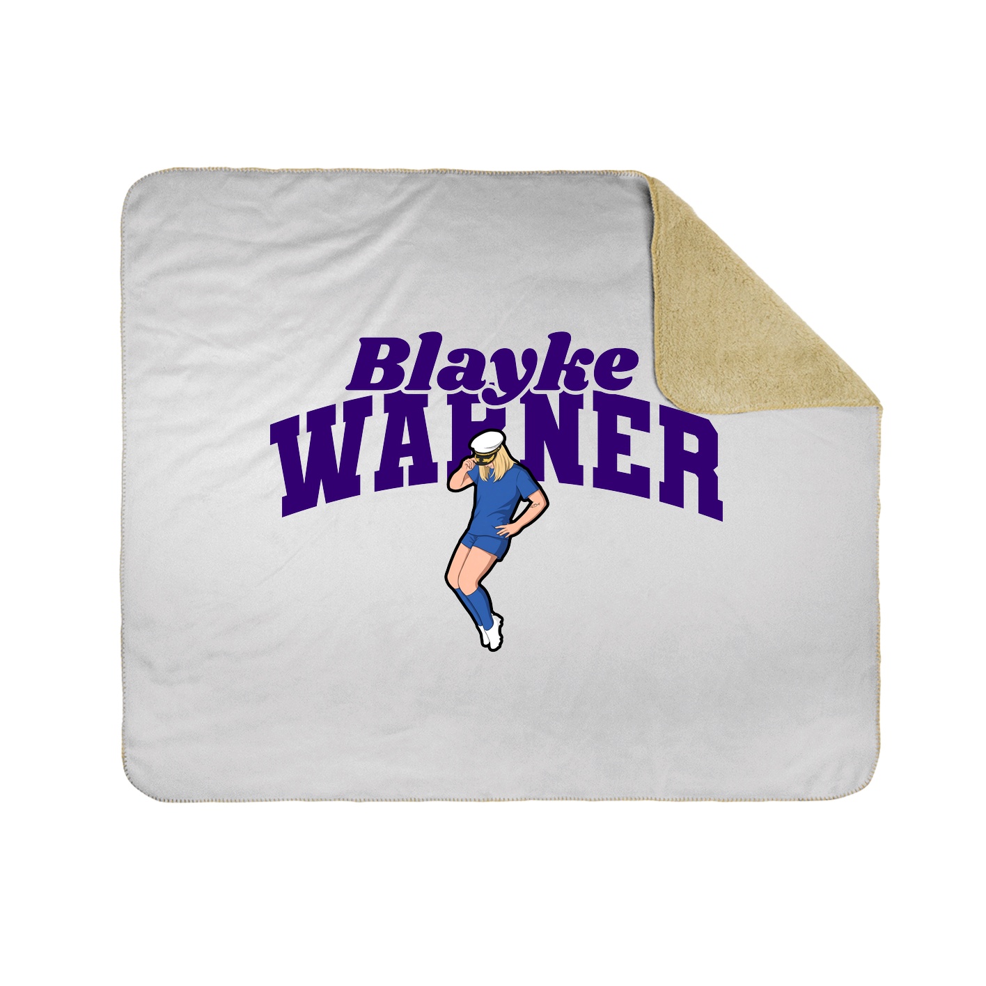 Throw Blanket — Signature Arch in White