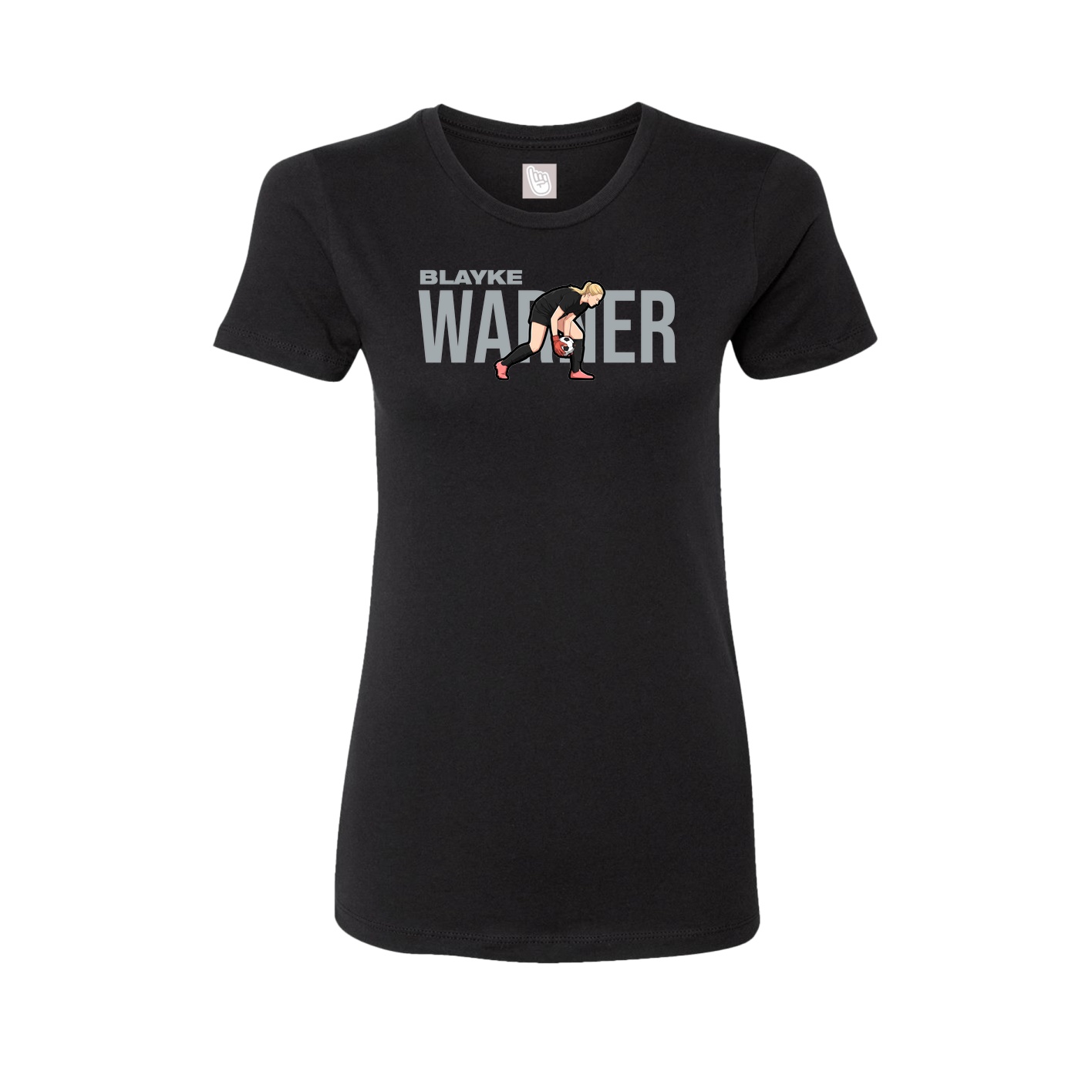 Womens Tee — Player Name in Black