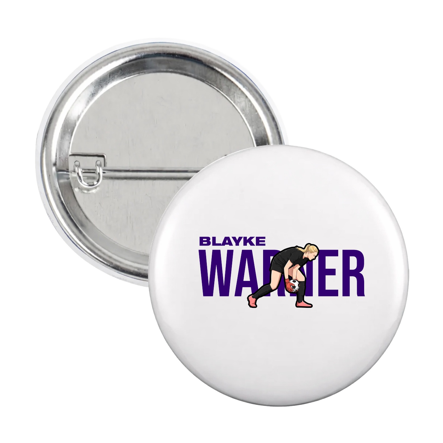 Game Day Button — Player Name in White