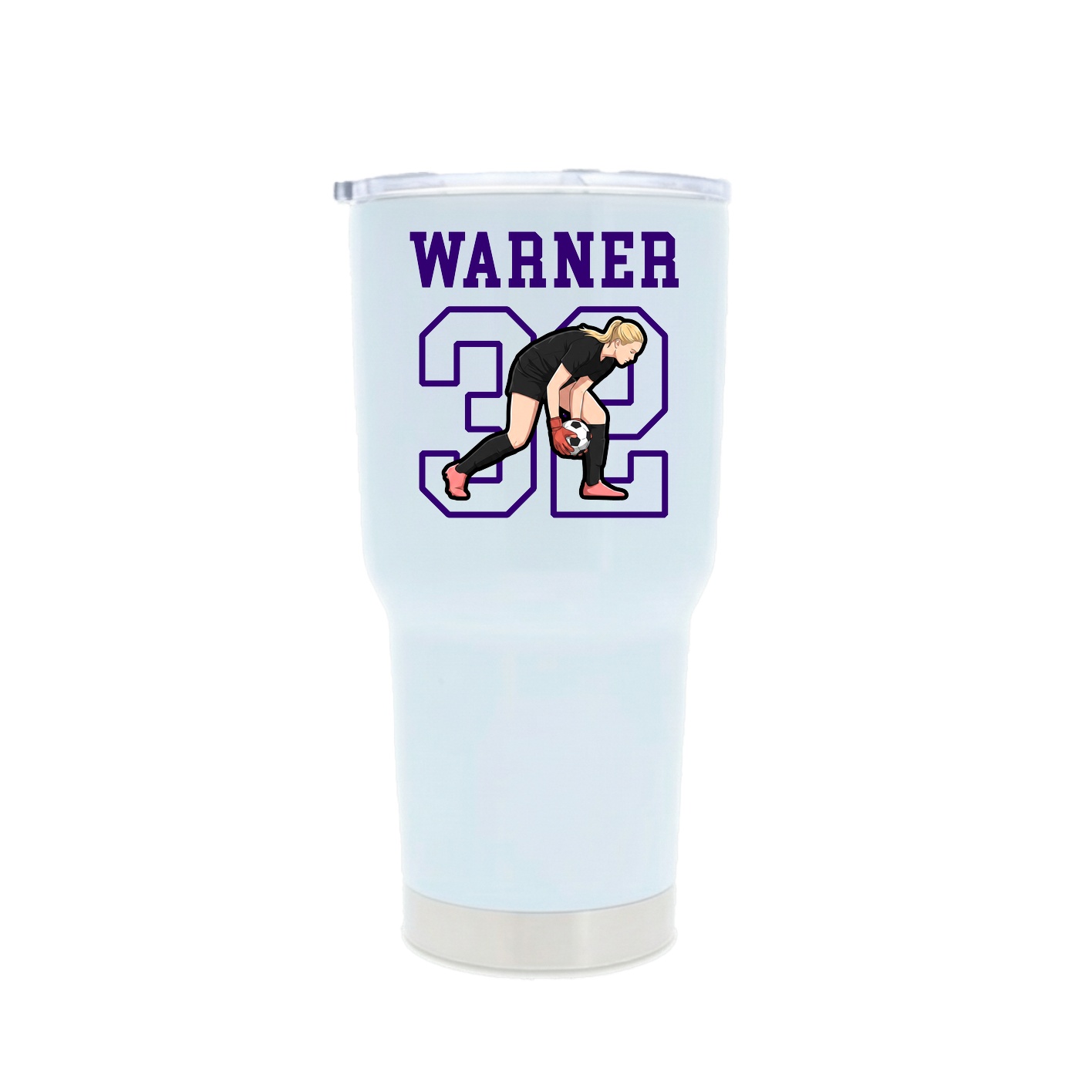 30oz Stainless Steel Tumbler — Shirsey in White