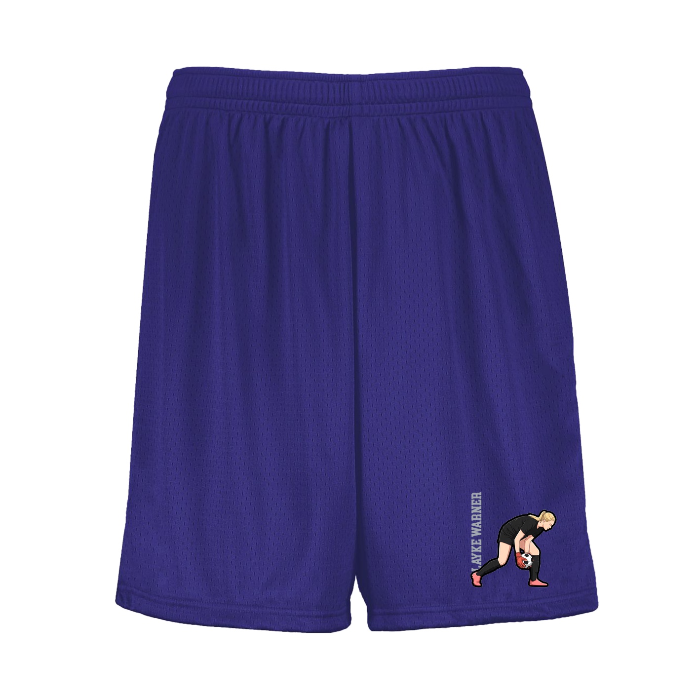 Shorts — Name Vertical in Purple