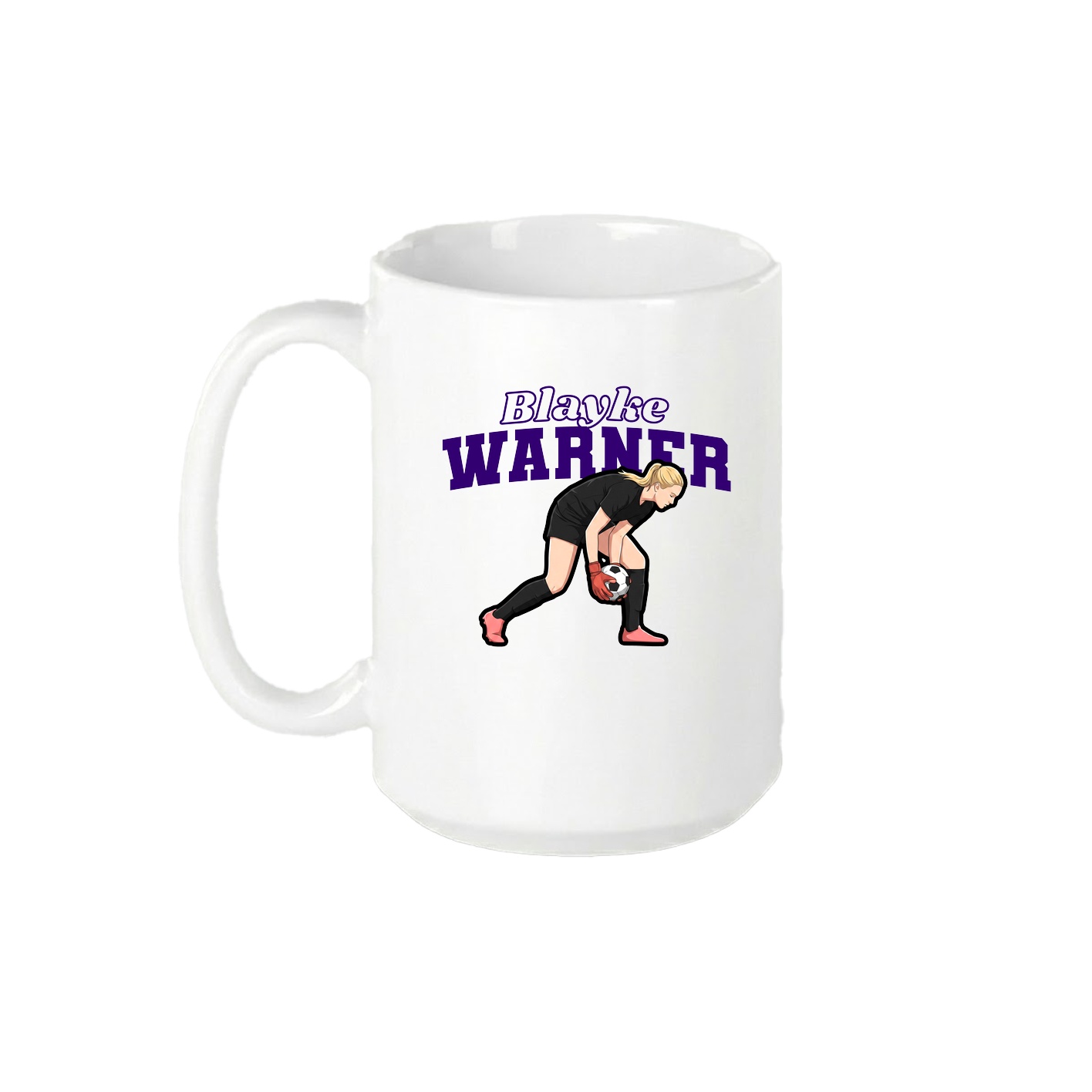 15oz Coffee Mug — Name Arch in White