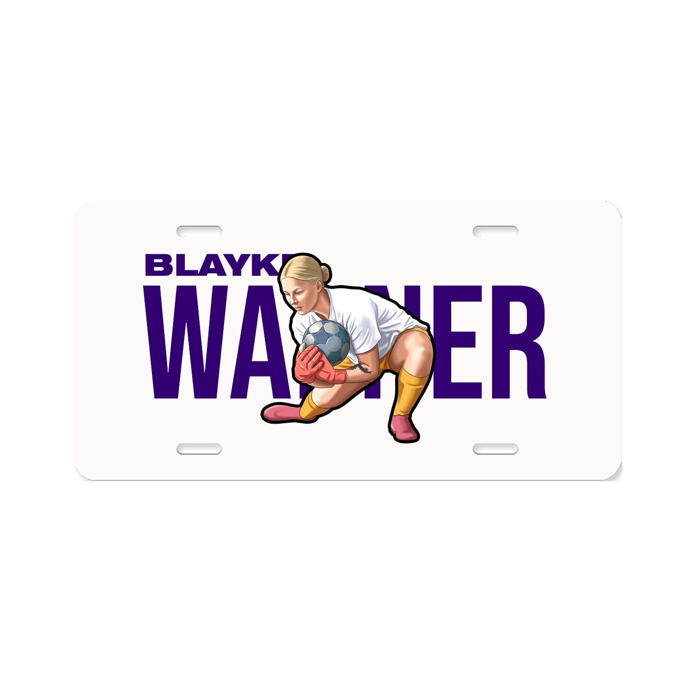 License Plate — Player Name in Classic