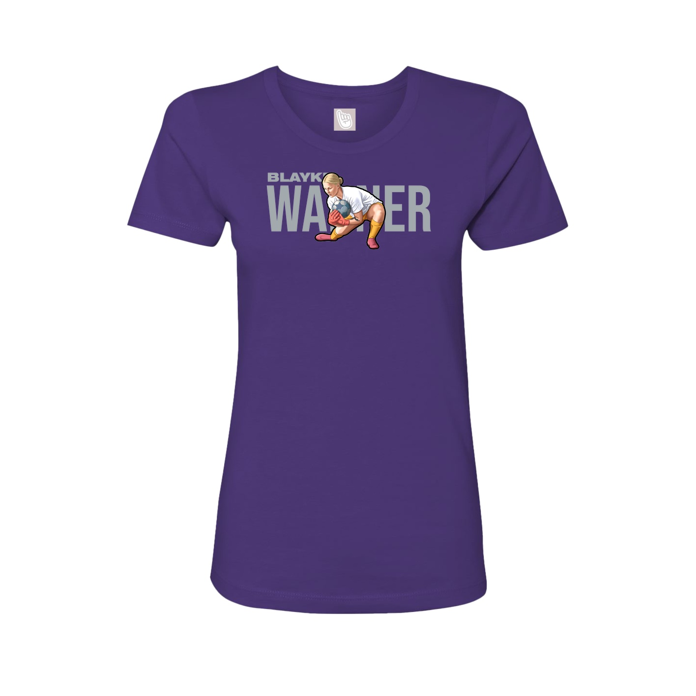 Womens Tee — Player Name in Purple