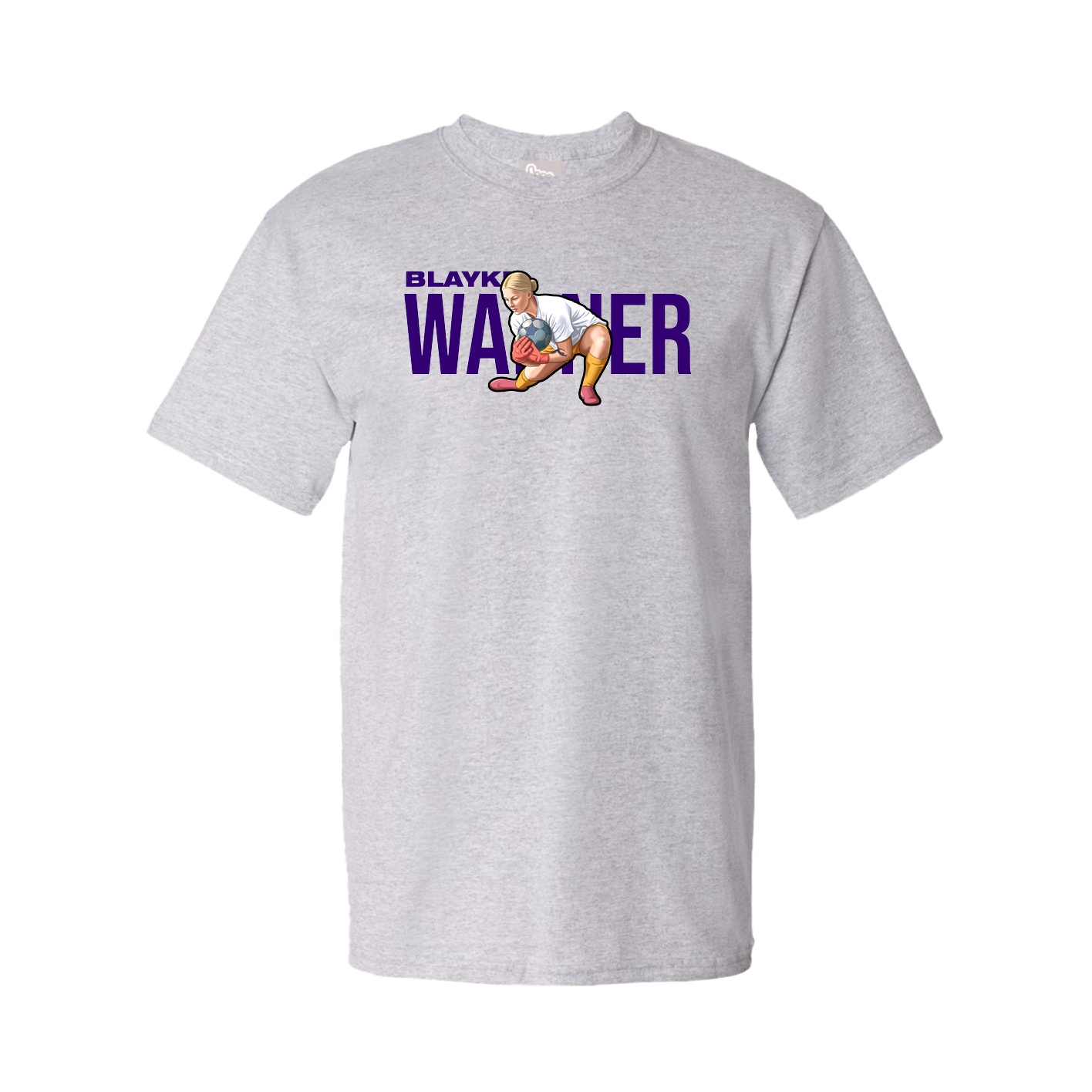 Youth Tee — Player Name in Grey