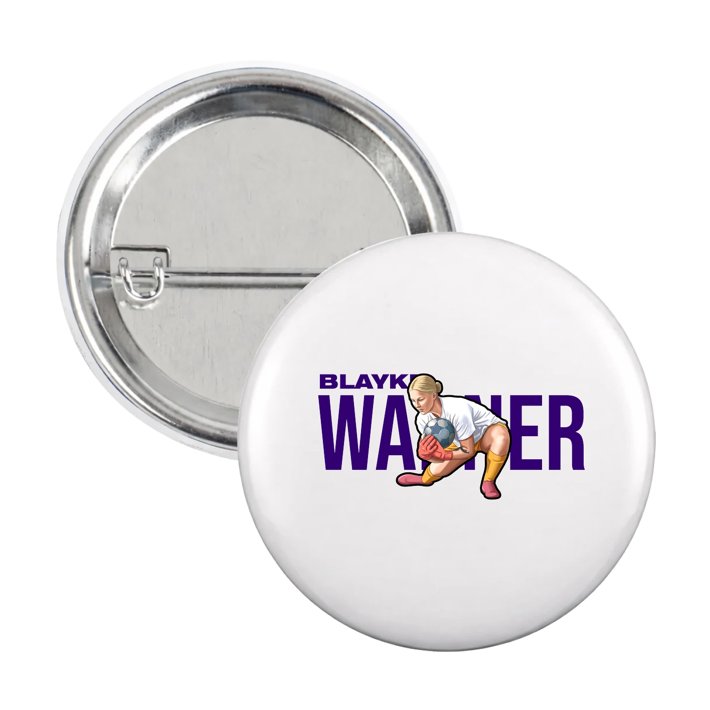 Game Day Button — Player Name in White