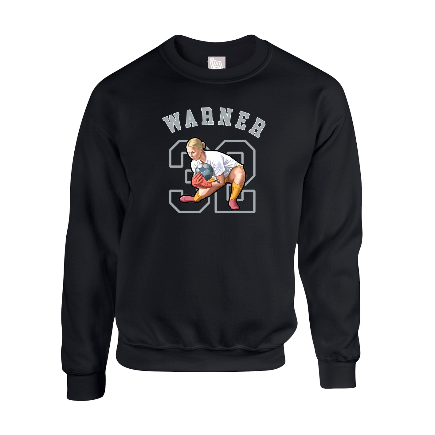 Fleece Crew — Shirsey Arch in Black