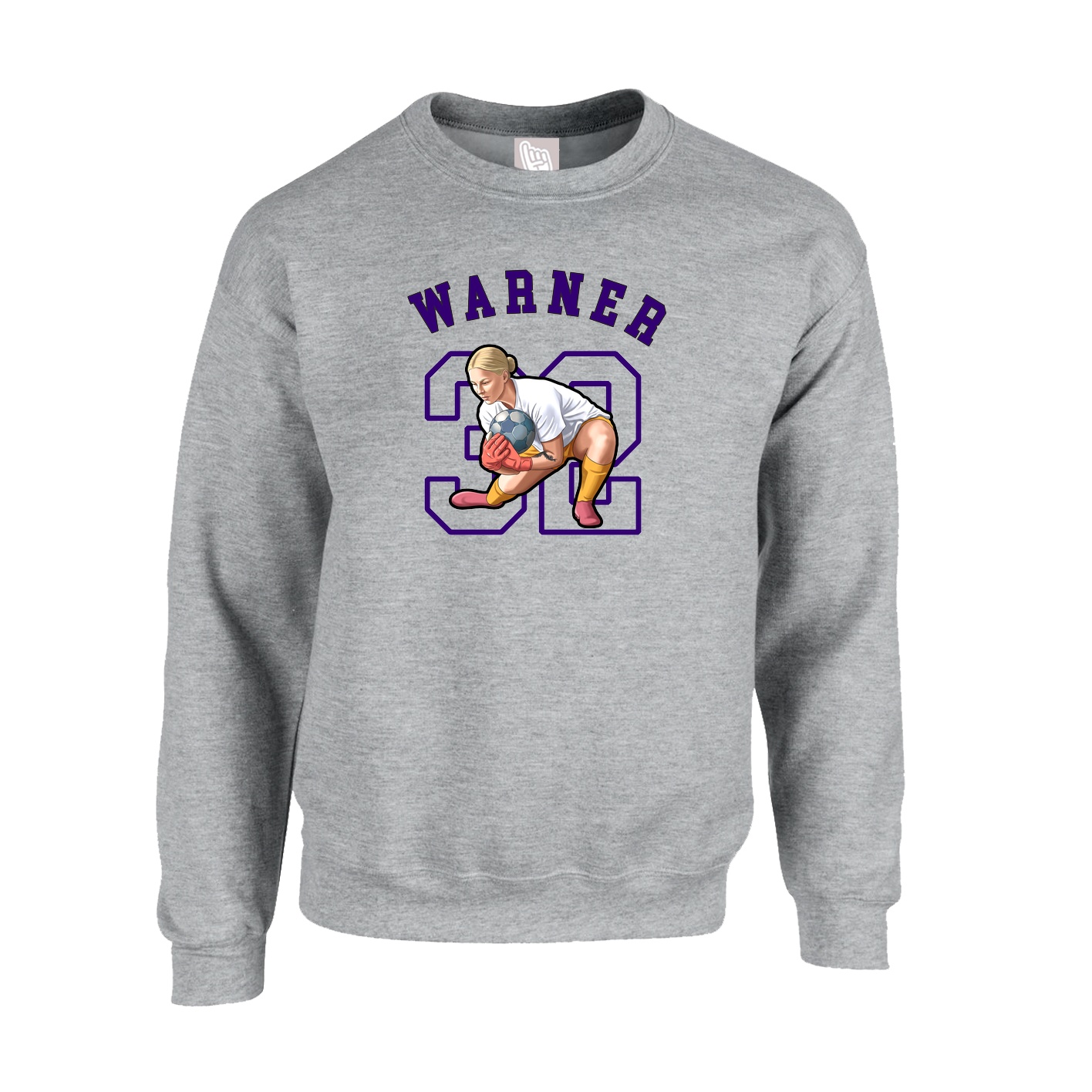 Fleece Crew — Shirsey Arch in Grey