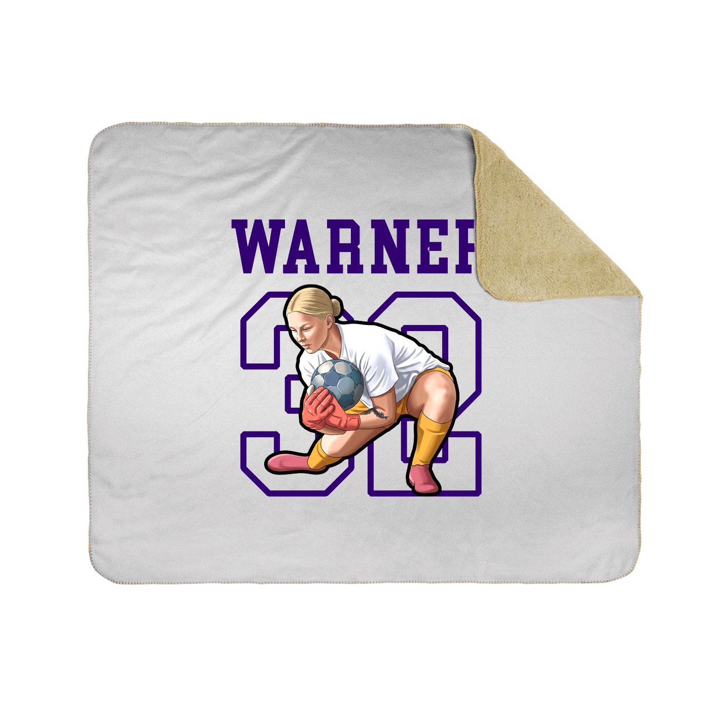 Throw Blanket — Shirsey in White