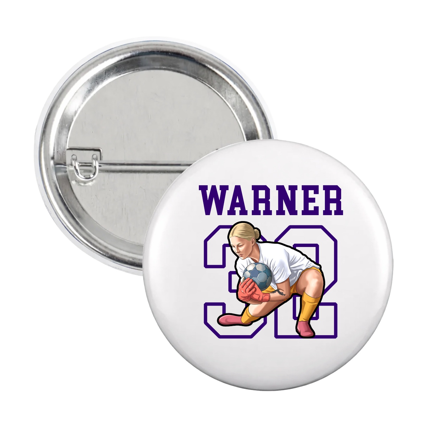 Game Day Button — Shirsey in White