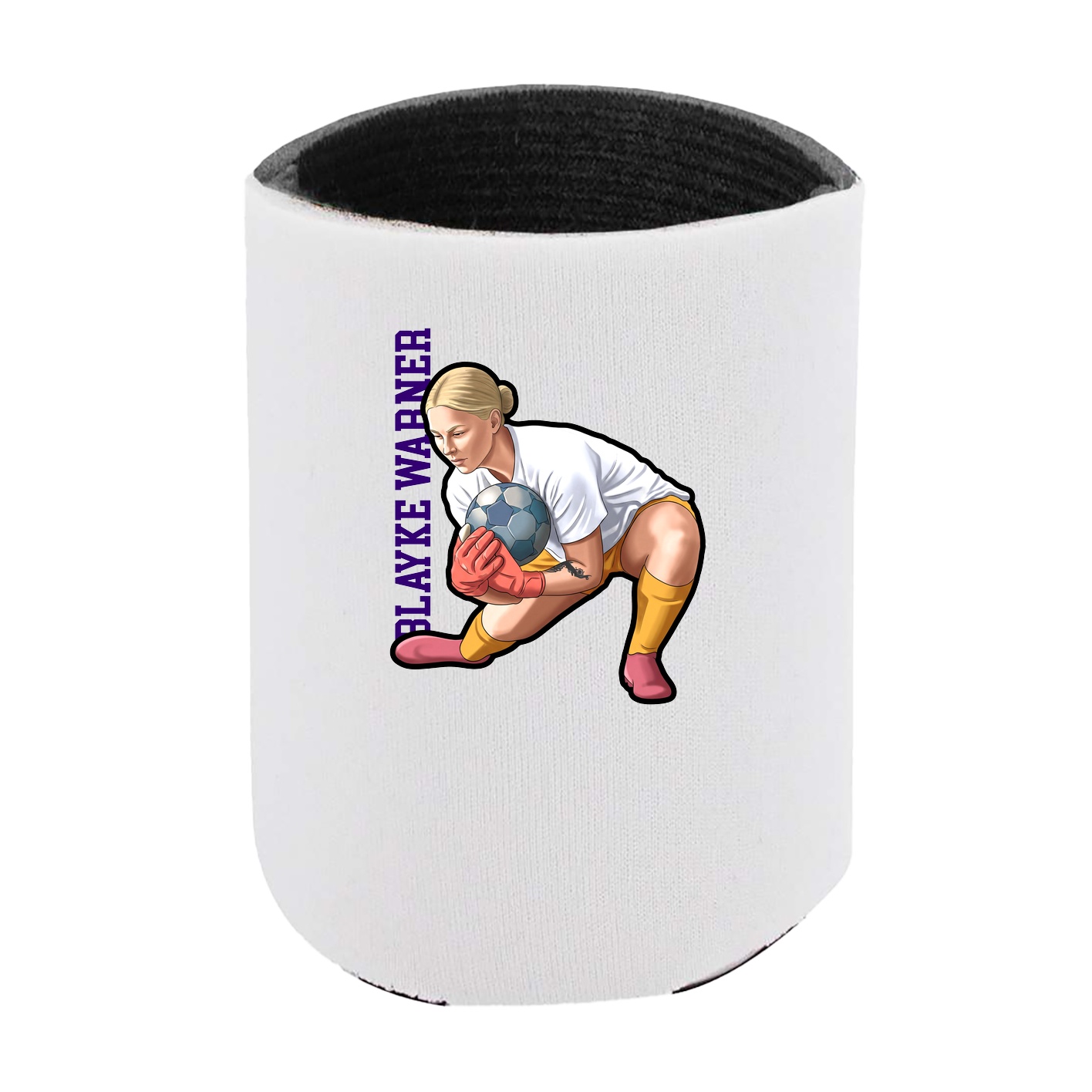 Can Holder — Name Vertical in White