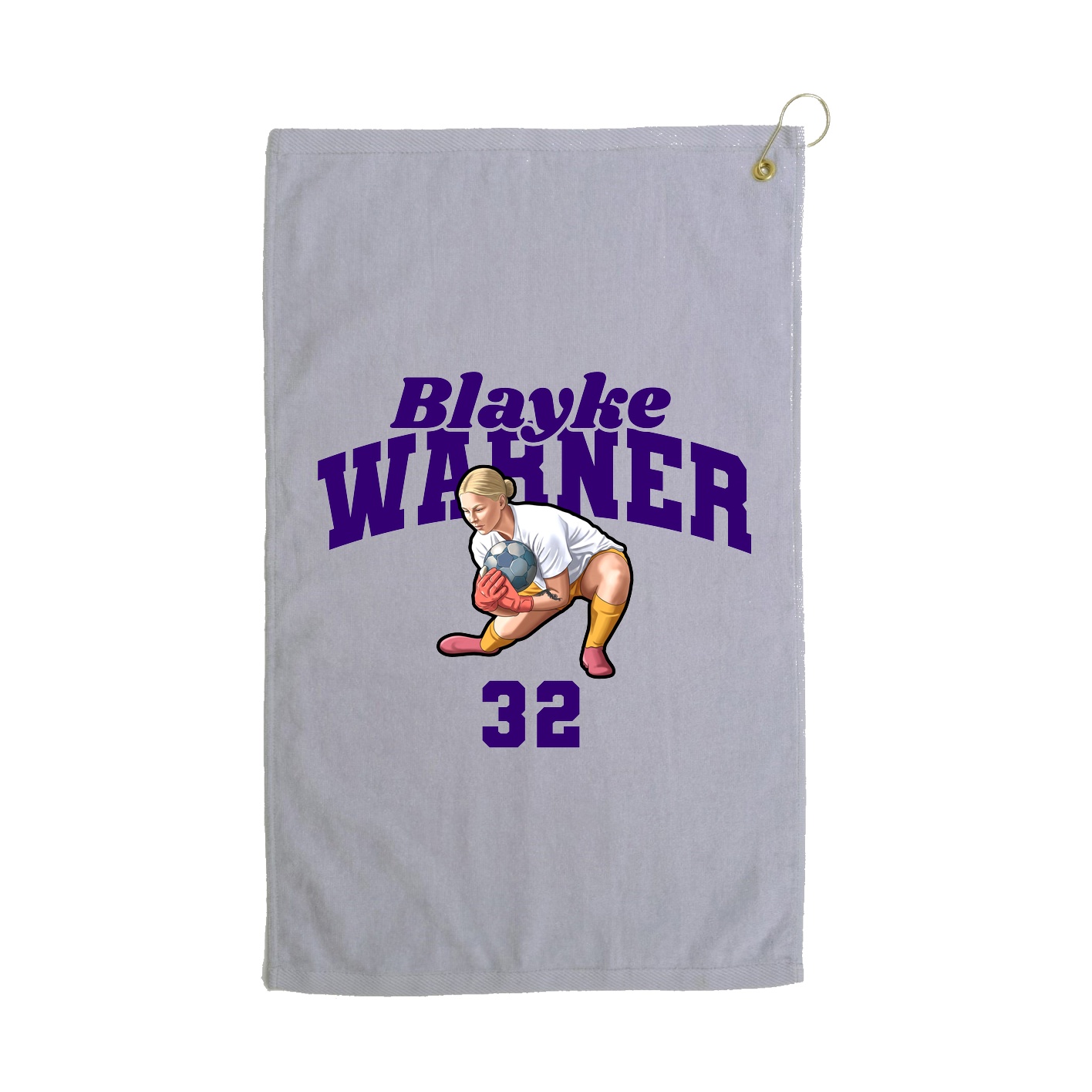 Golf Towel — Signature Arch in Grey