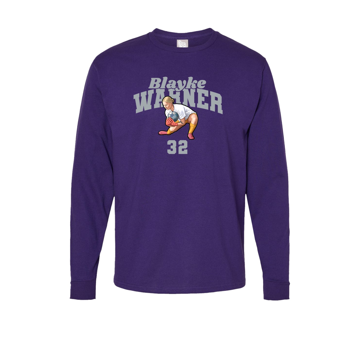 Long Sleeve Tee — Signature Arch in Purple