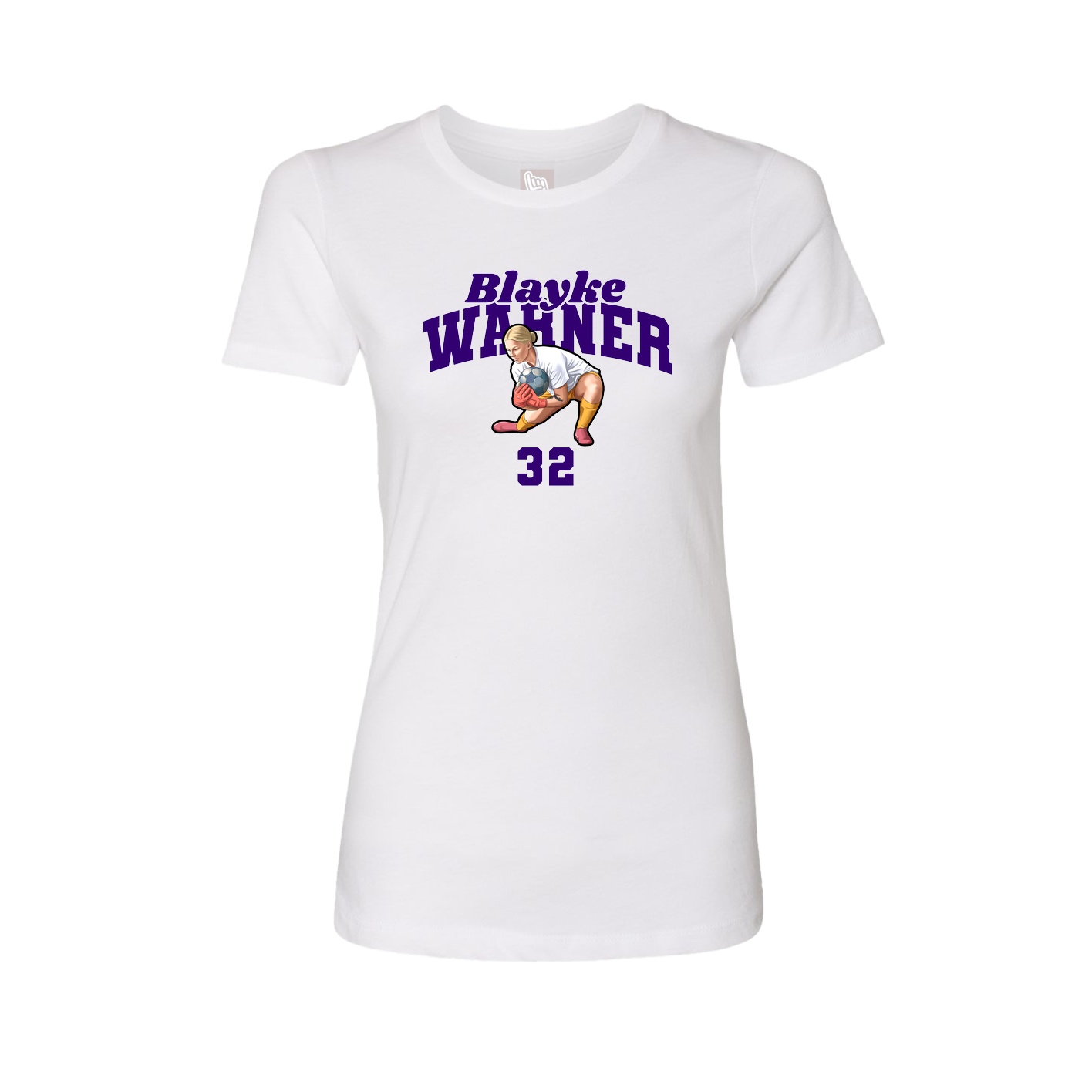 Womens Tee — Signature Arch in White