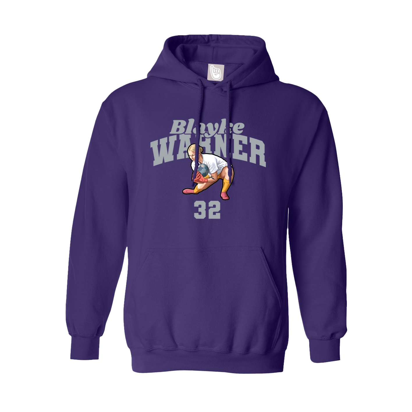 Hoodie — Signature Arch in Purple