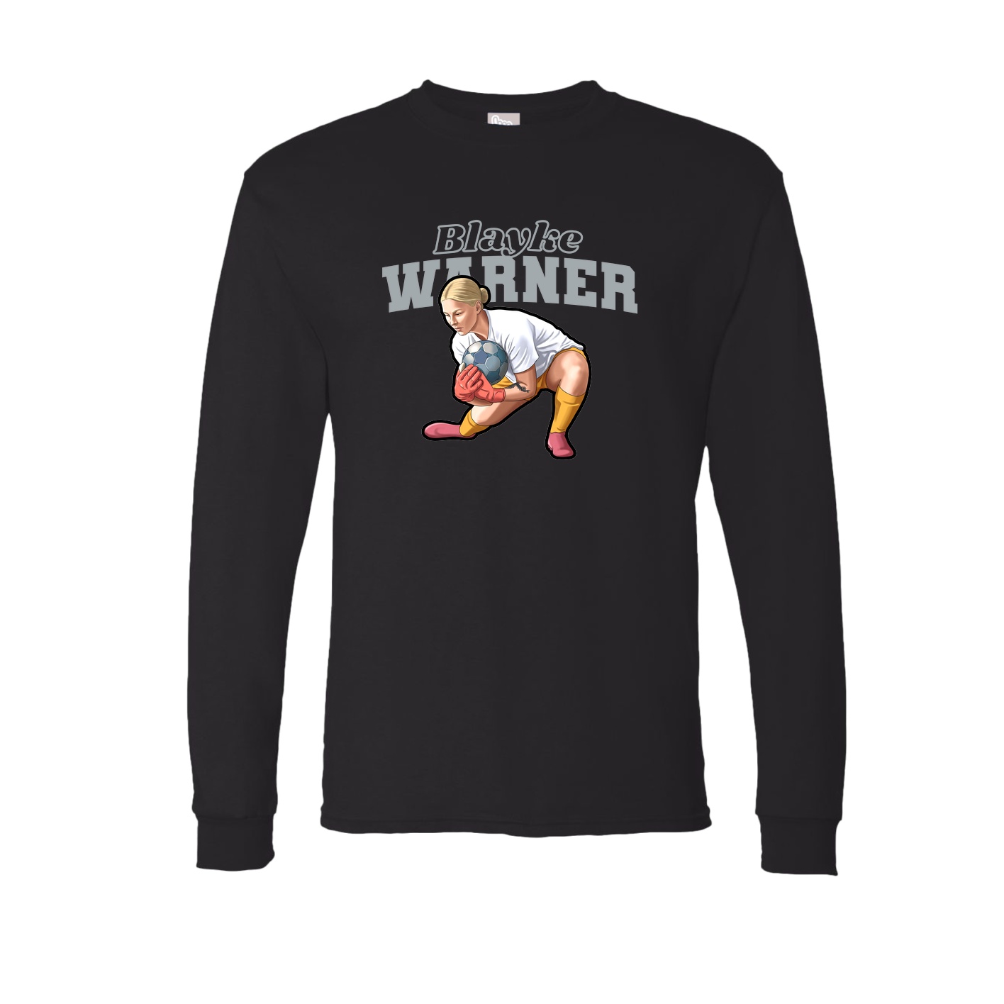 Long Sleeve Tee — Name Arch in Black