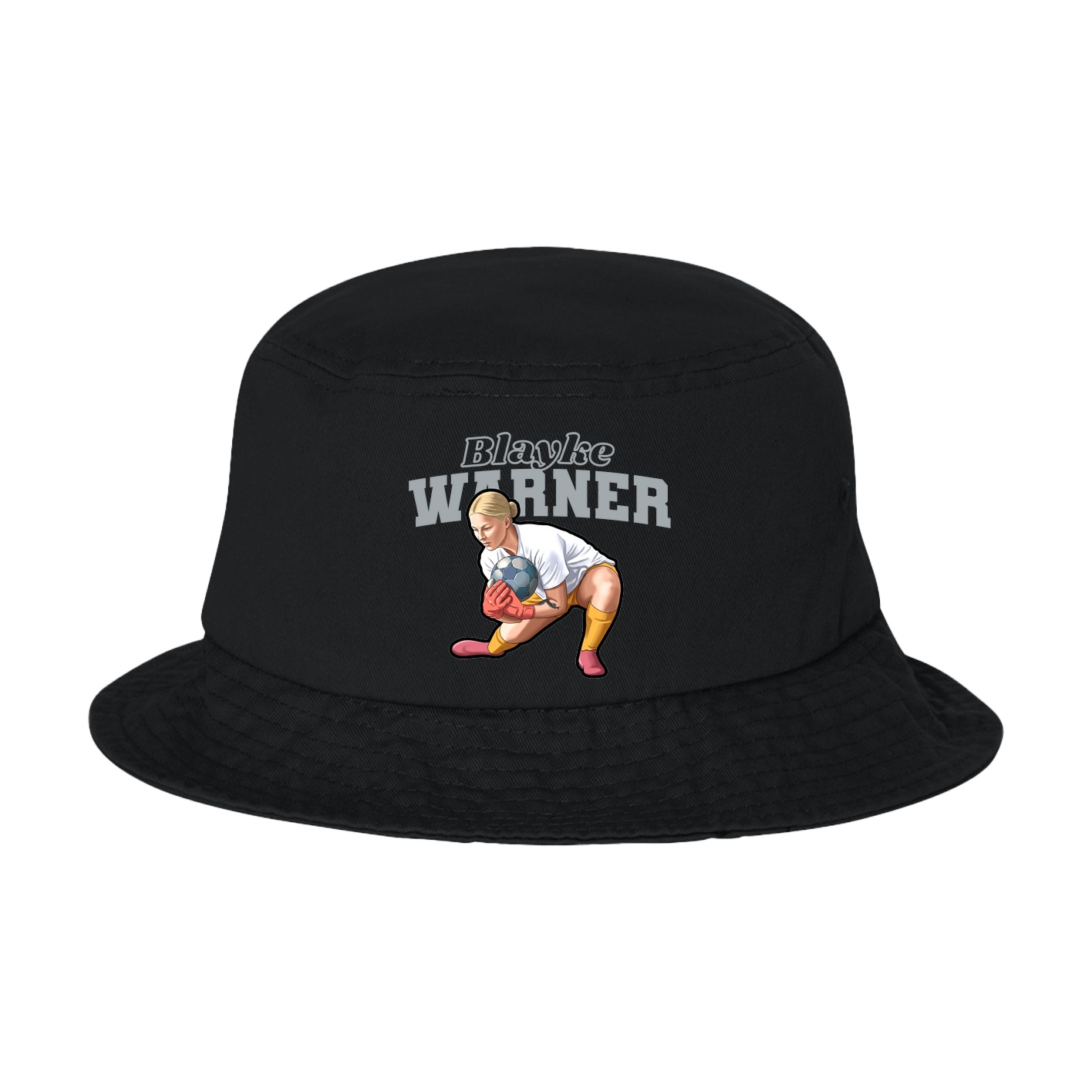Bucket Cap — Name Arch in Black