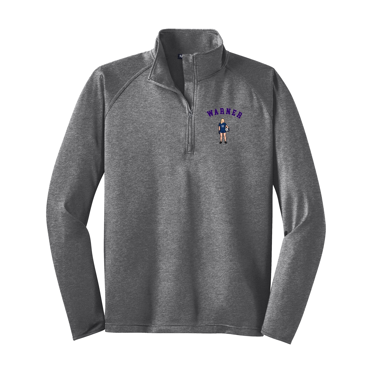Q-Zip Pullover — Shirsey Arch in Grey
