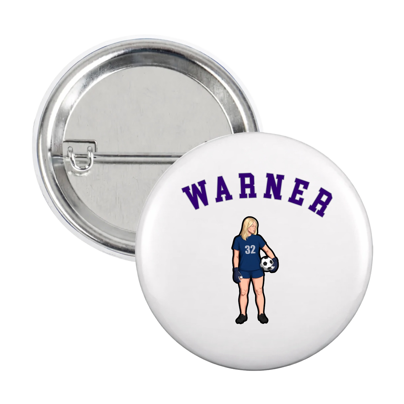 Game Day Button — Shirsey Arch in White