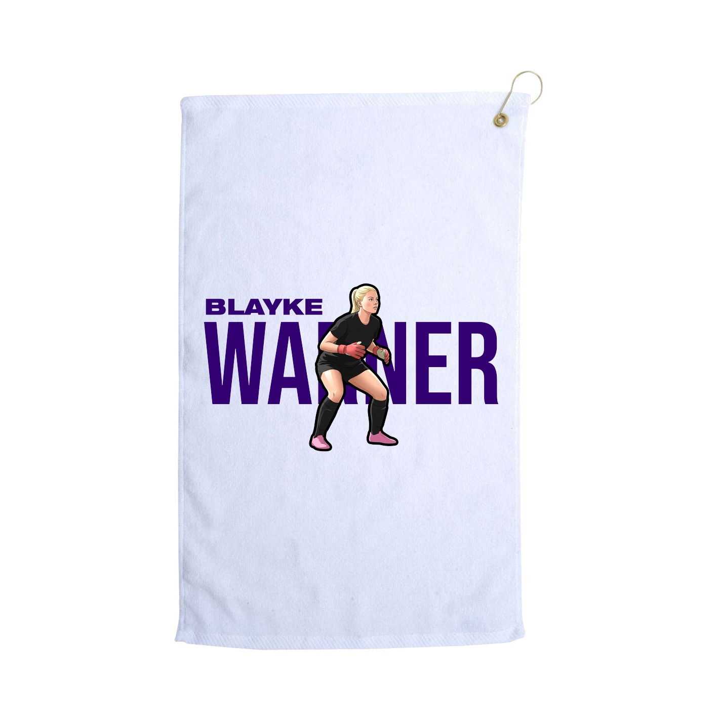 Golf Towel — Player Name in White
