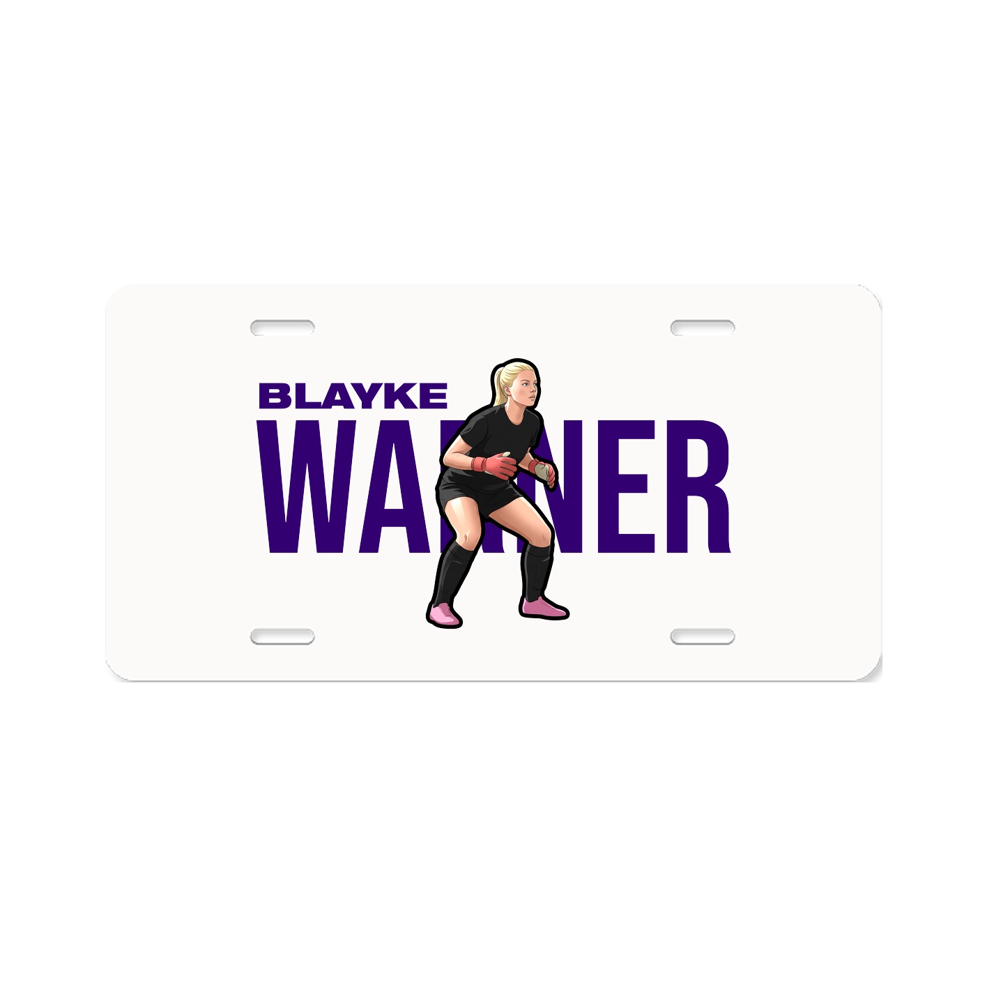 License Plate — Player Name in Classic