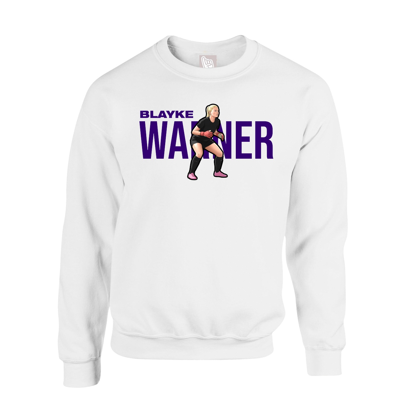 Fleece Crew — Player Name in White