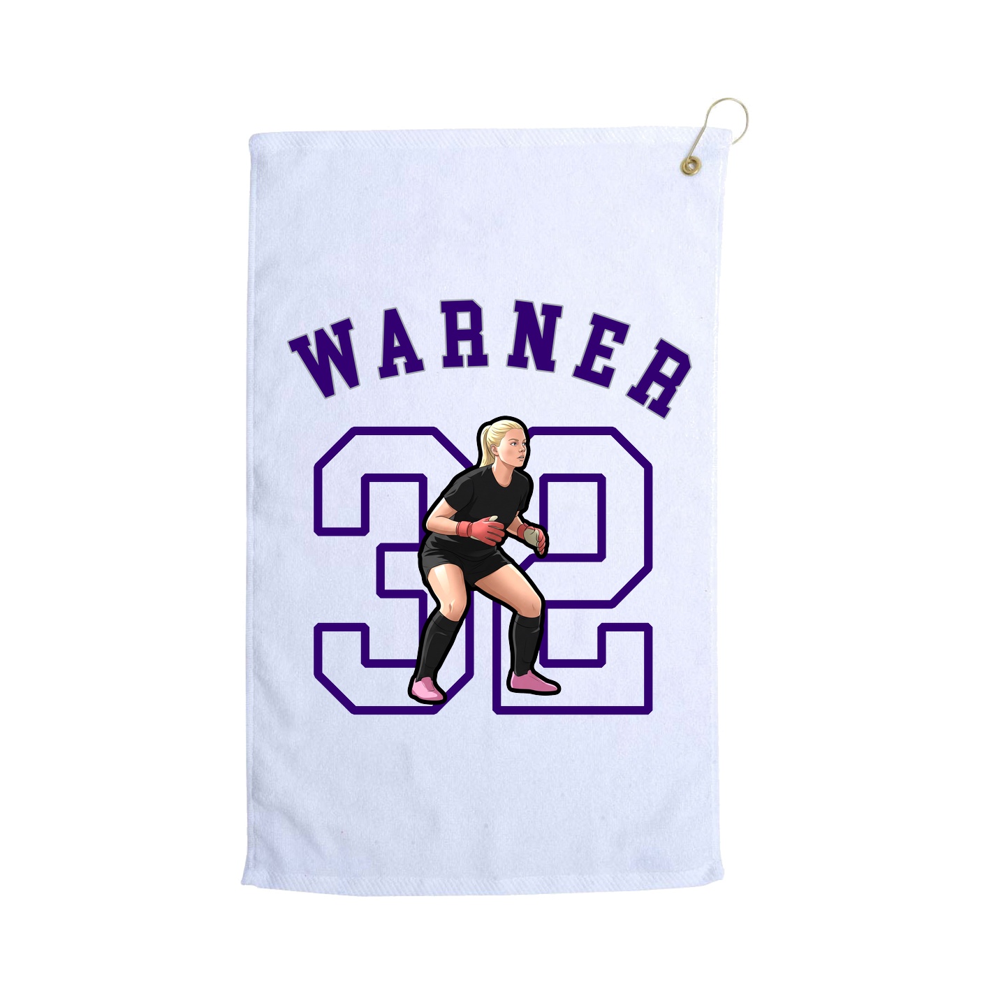 Golf Towel — Shirsey Arch in White