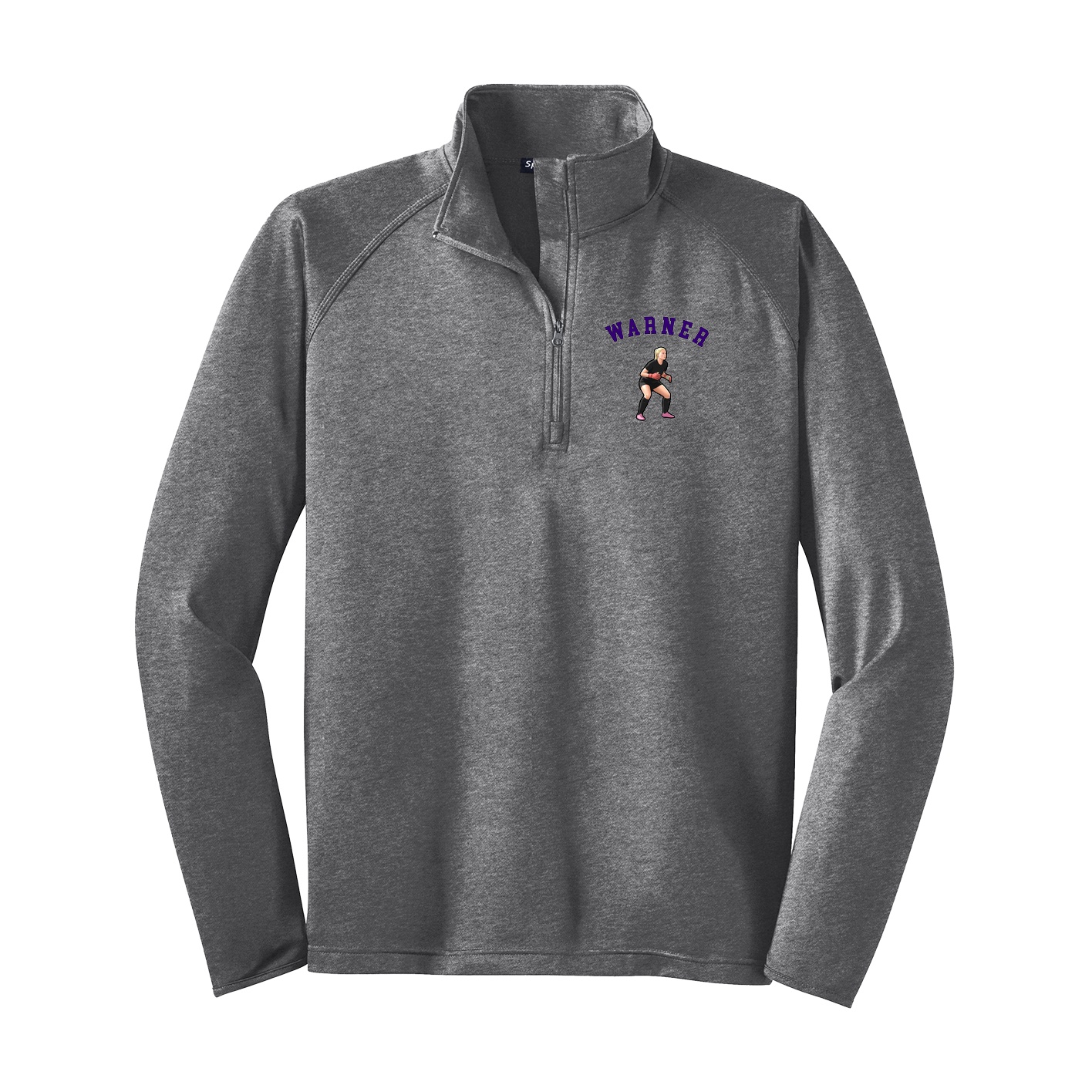 Q-Zip Pullover — Shirsey Arch in Grey