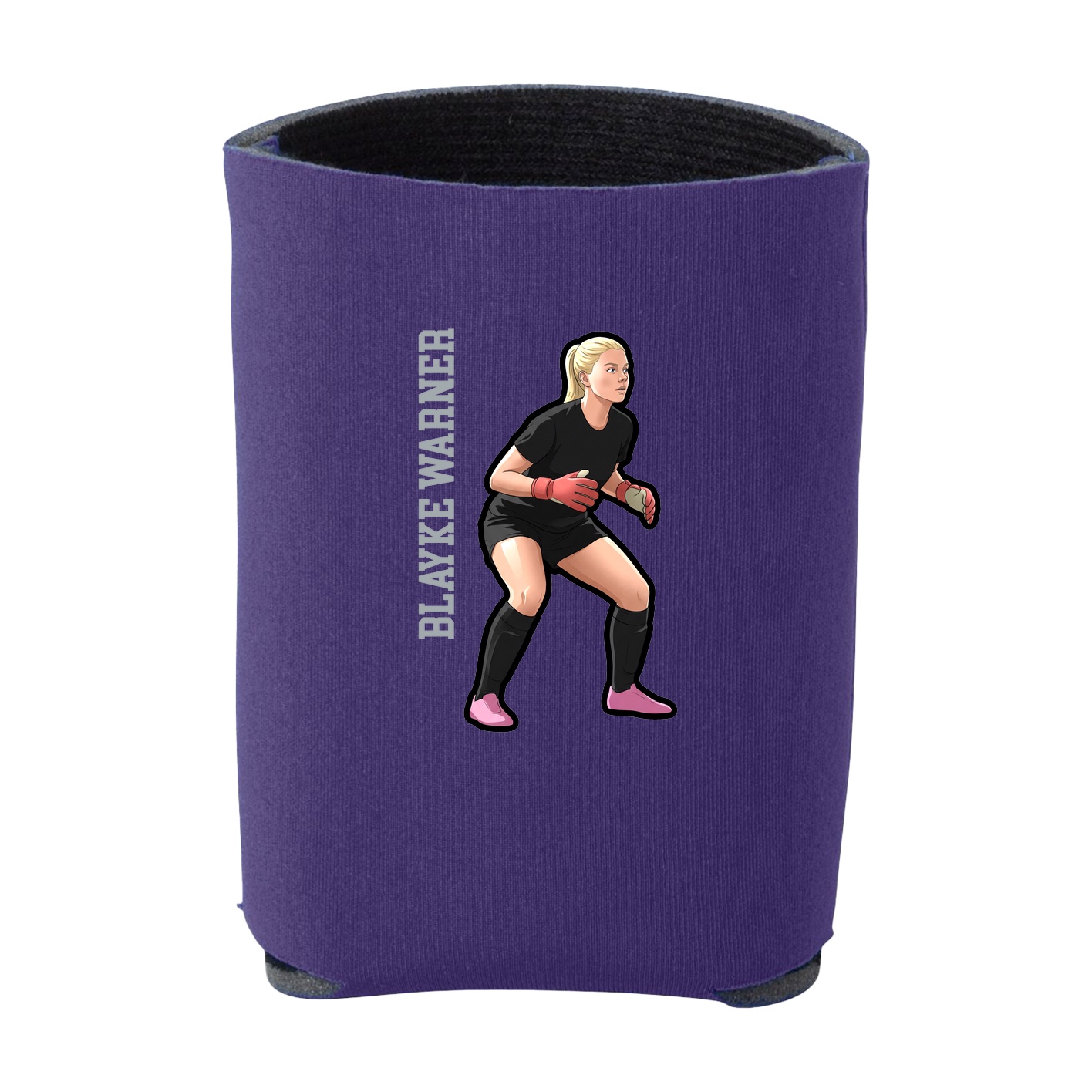 Can Holder — Name Vertical in Purple