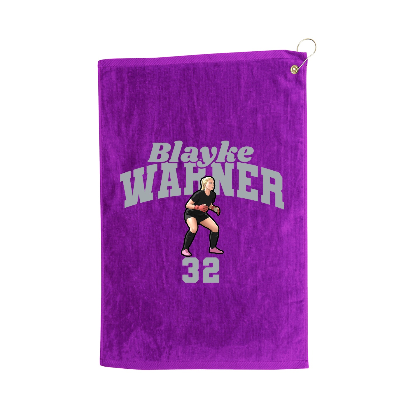 Golf Towel — Signature Arch in Purple